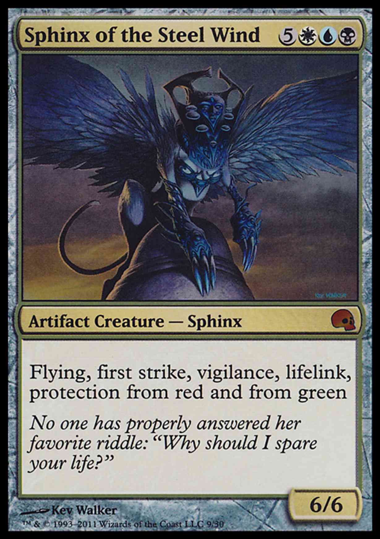 Sphinx of the Steel Wind magic card front