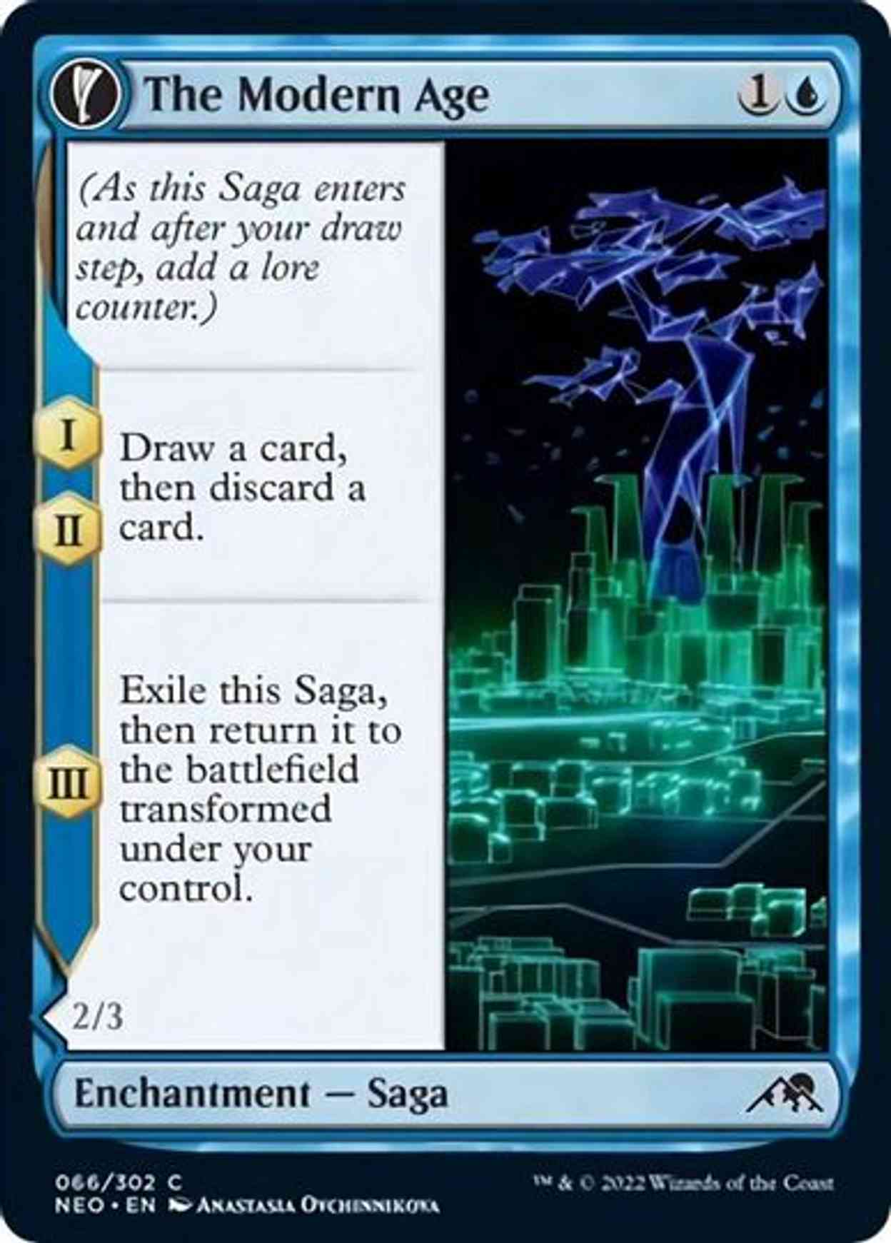 The Modern Age magic card front