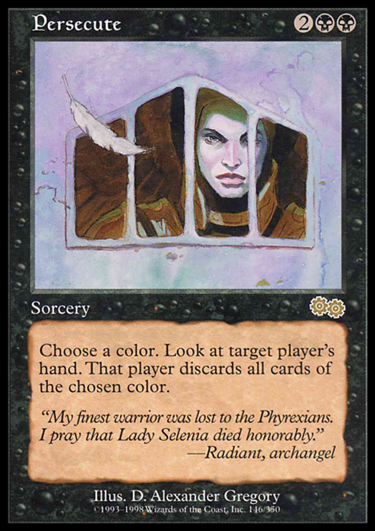 Persecute magic card front