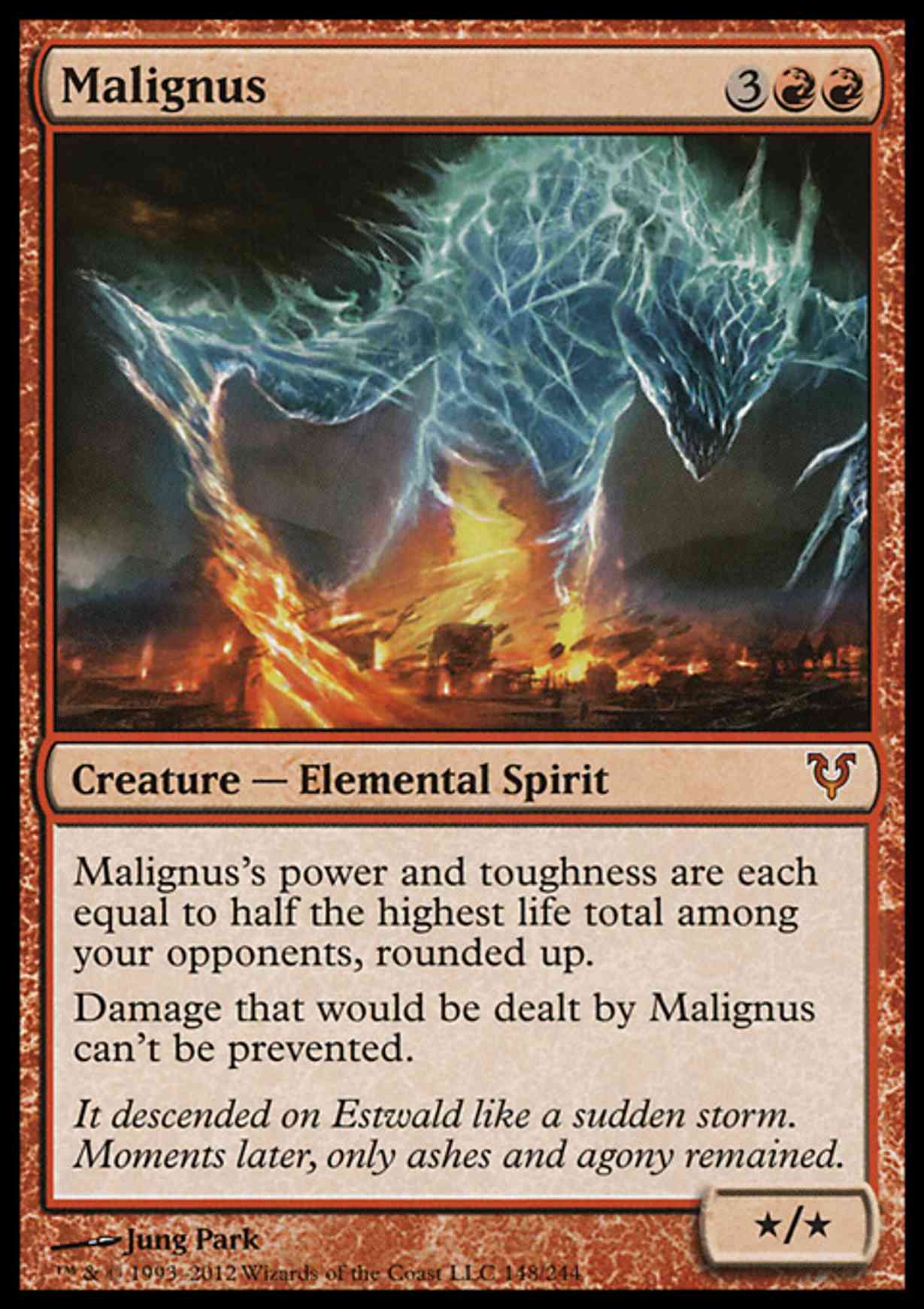 Malignus magic card front