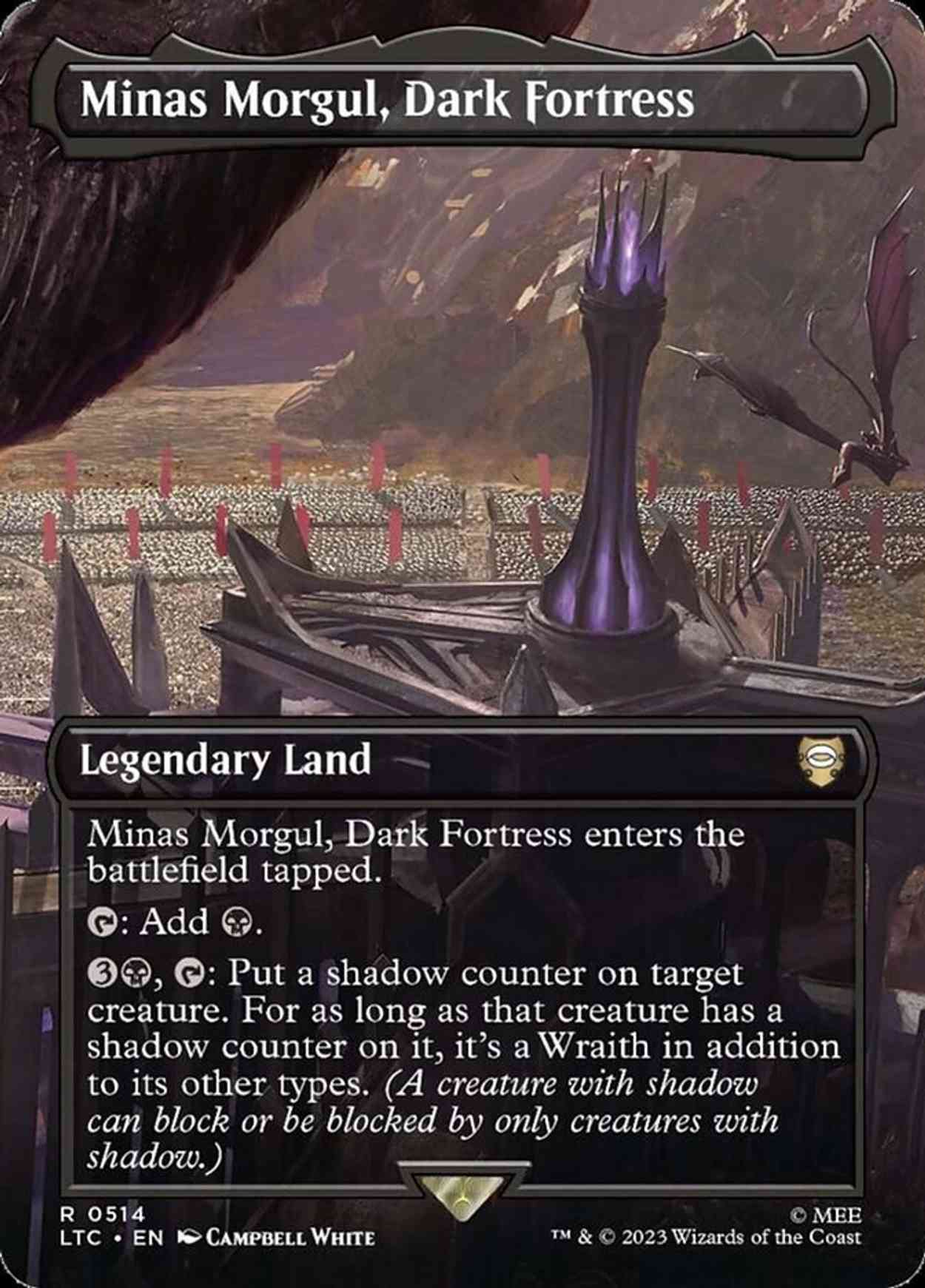 Minas Morgul, Dark Fortress (Borderless) magic card front