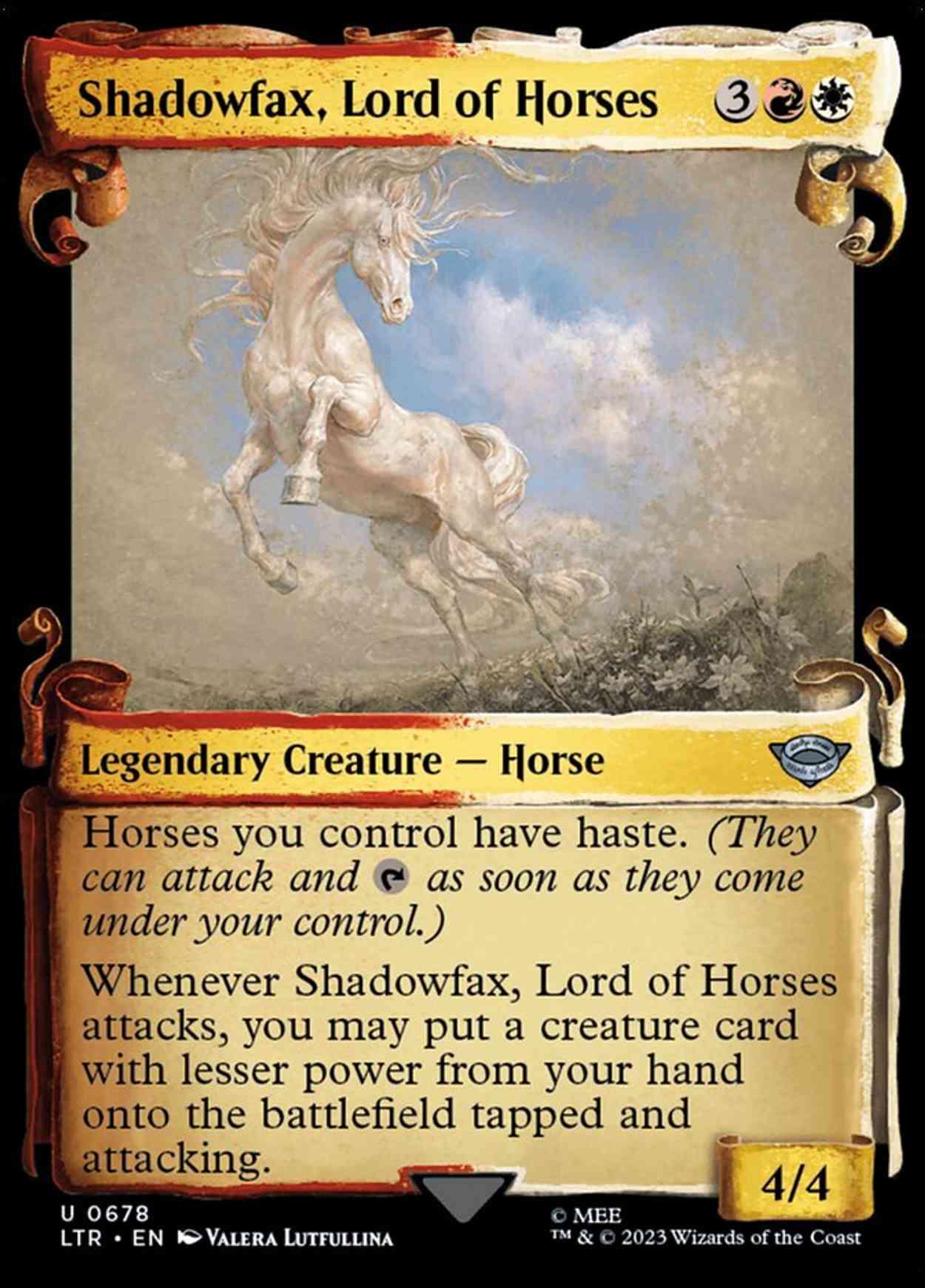 Shadowfax, Lord of Horses (Showcase Scrolls) magic card front