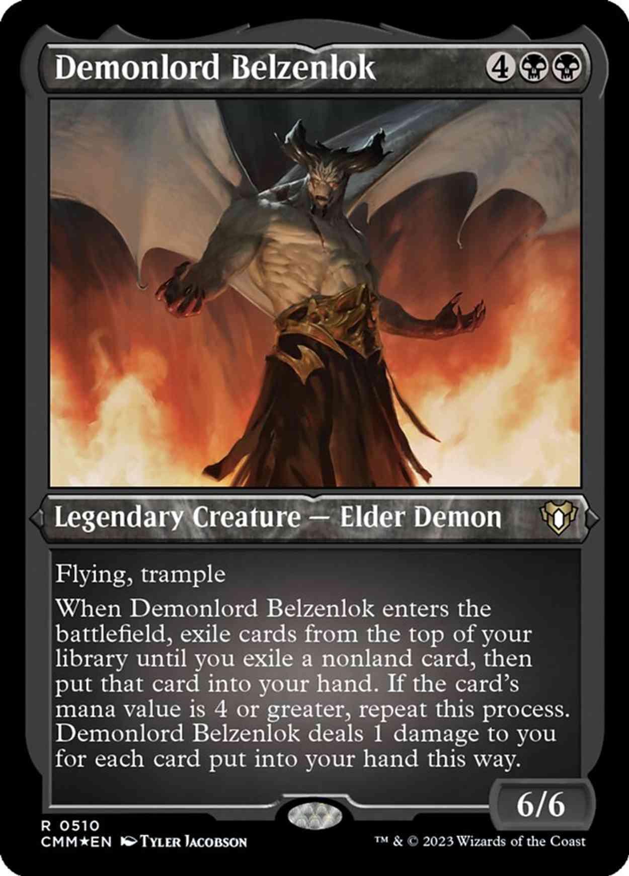 Demonlord Belzenlok (Foil Etched) magic card front