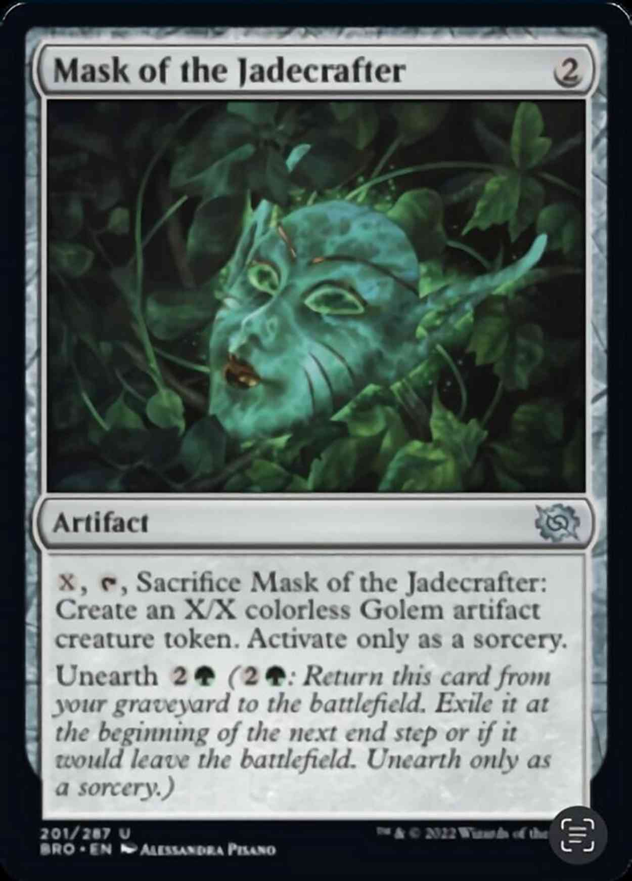 Mask of the Jadecrafter magic card front