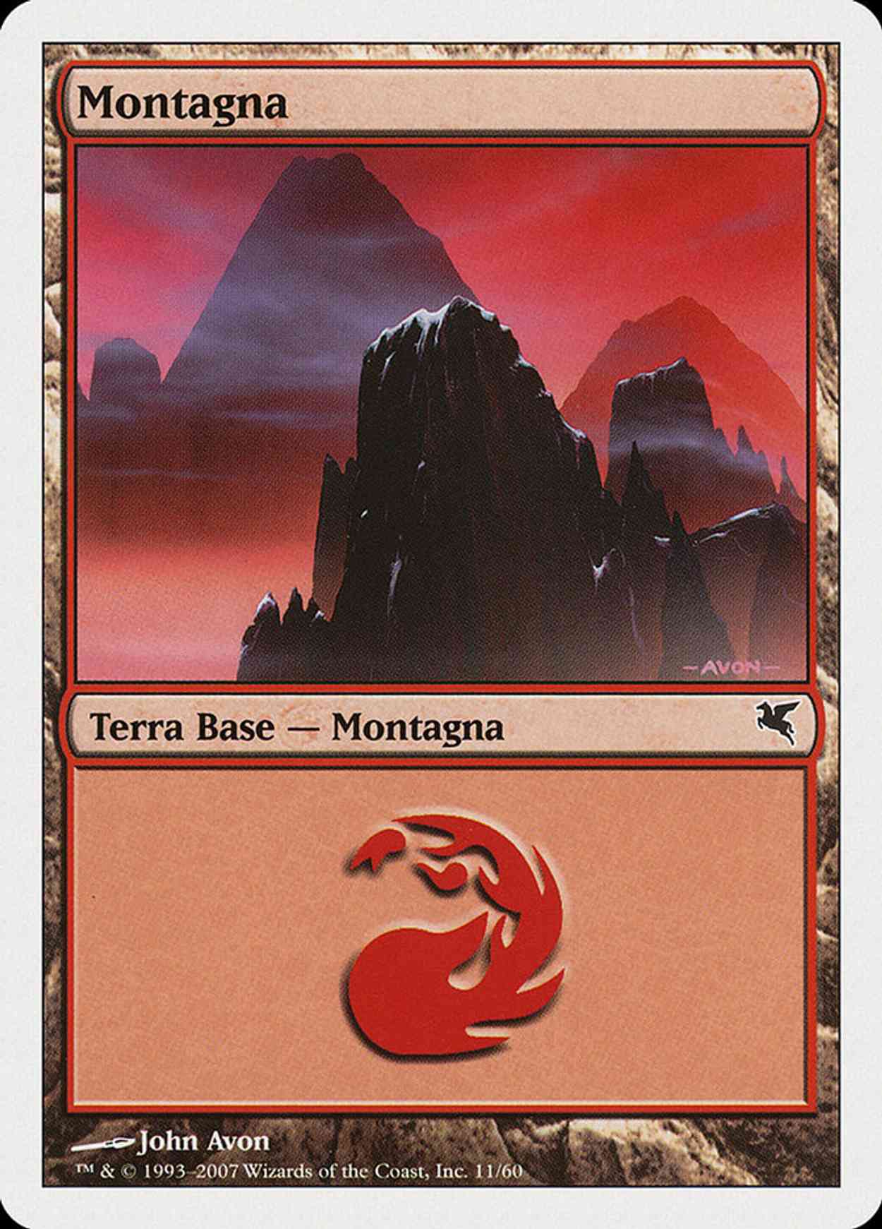 Mountain (Retro Frame) magic card front