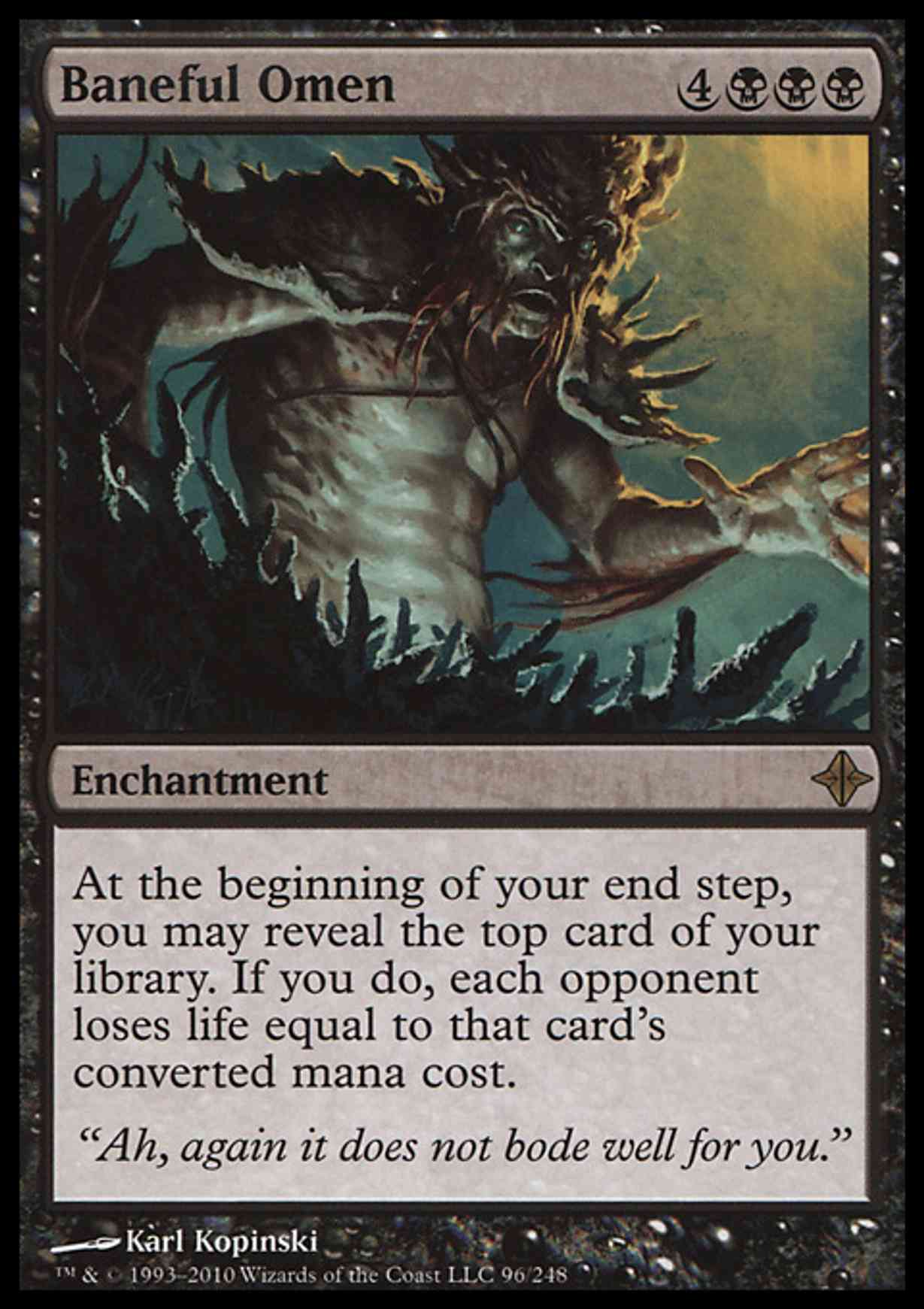 Baneful Omen magic card front