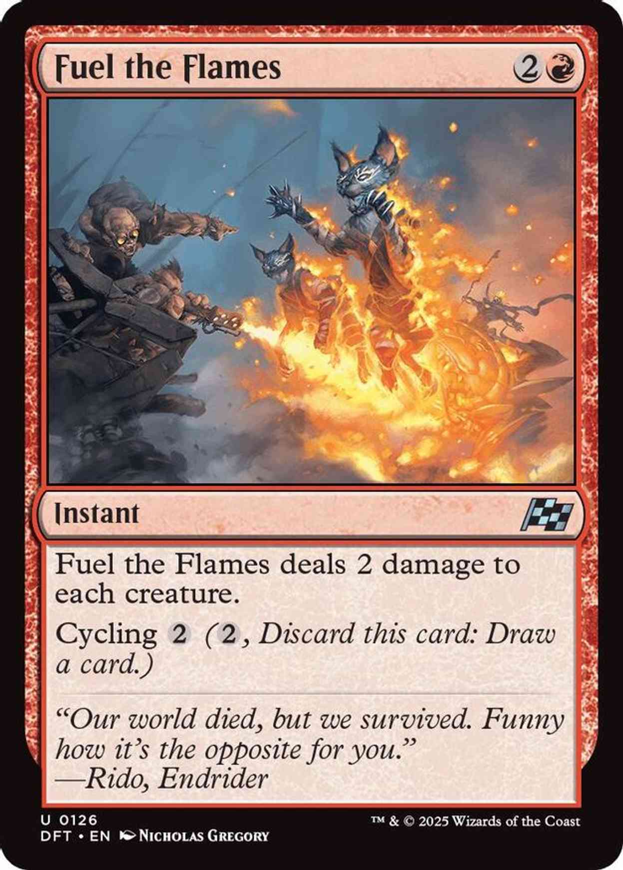 Fuel the Flames magic card front