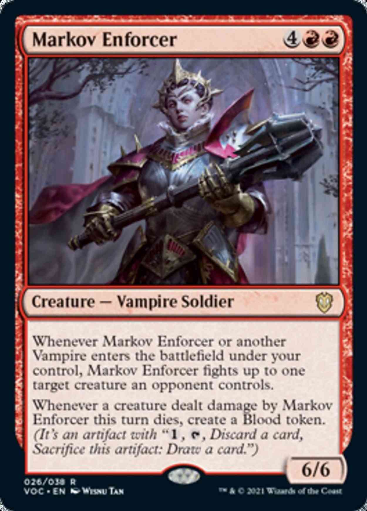 Markov Enforcer magic card front