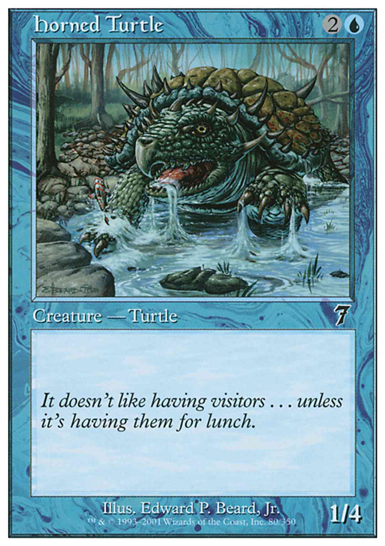 Horned Turtle magic card front