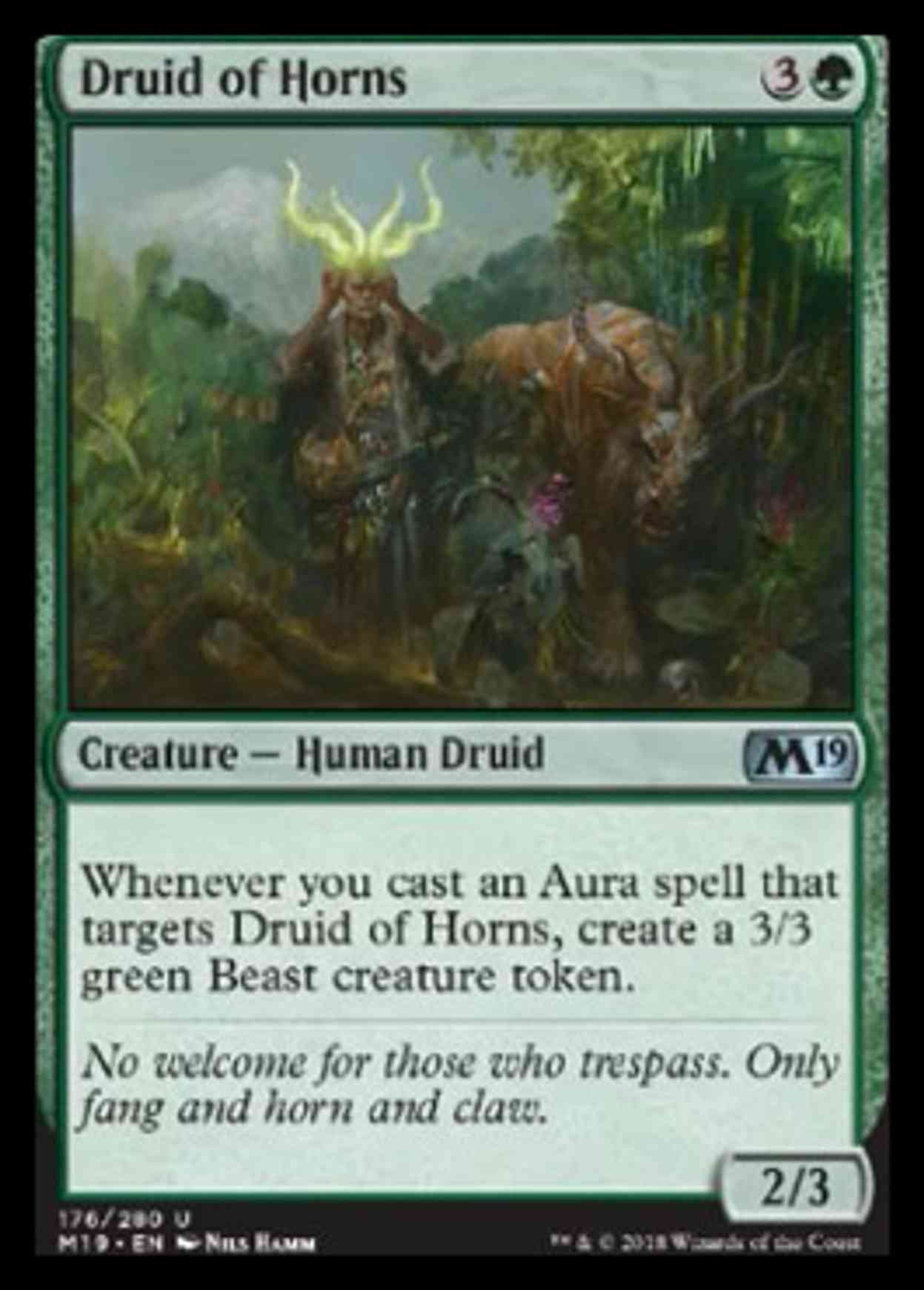 Druid of Horns magic card front