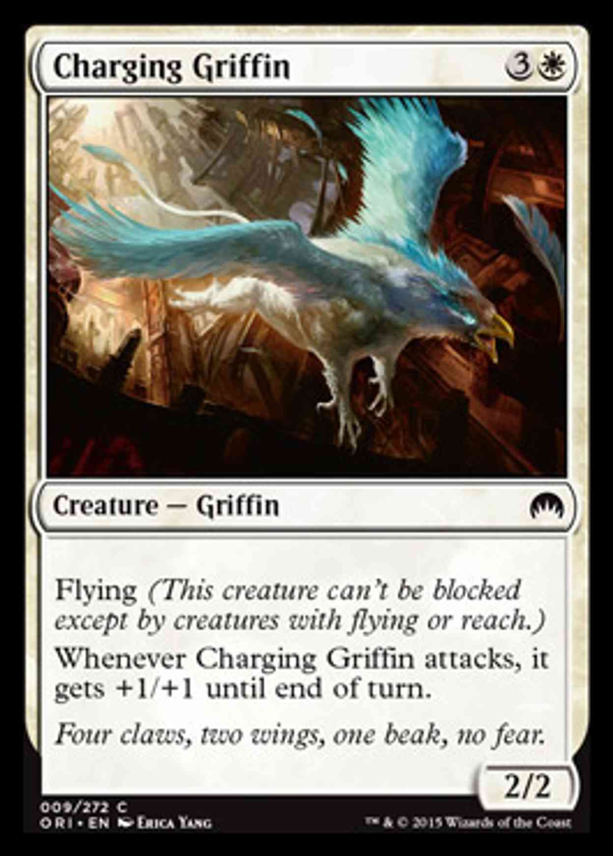 Charging Griffin magic card front