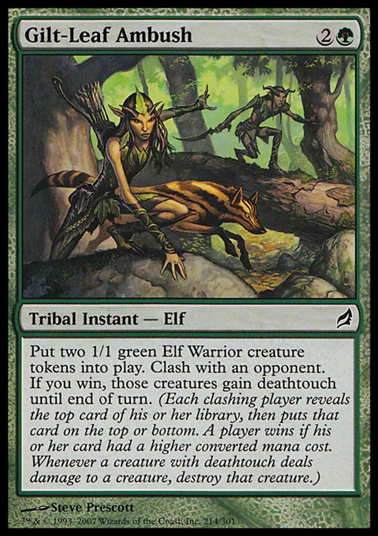 Gilt-Leaf Ambush magic card front