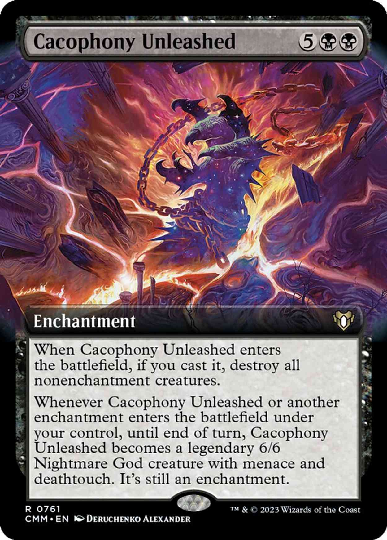 Cacophony Unleashed (Extended Art) magic card front