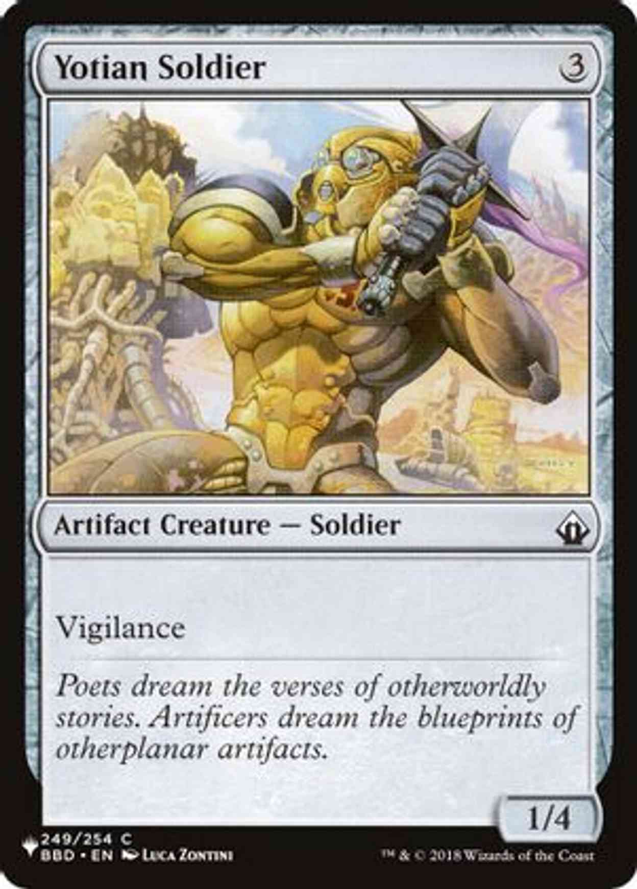 Yotian Soldier magic card front