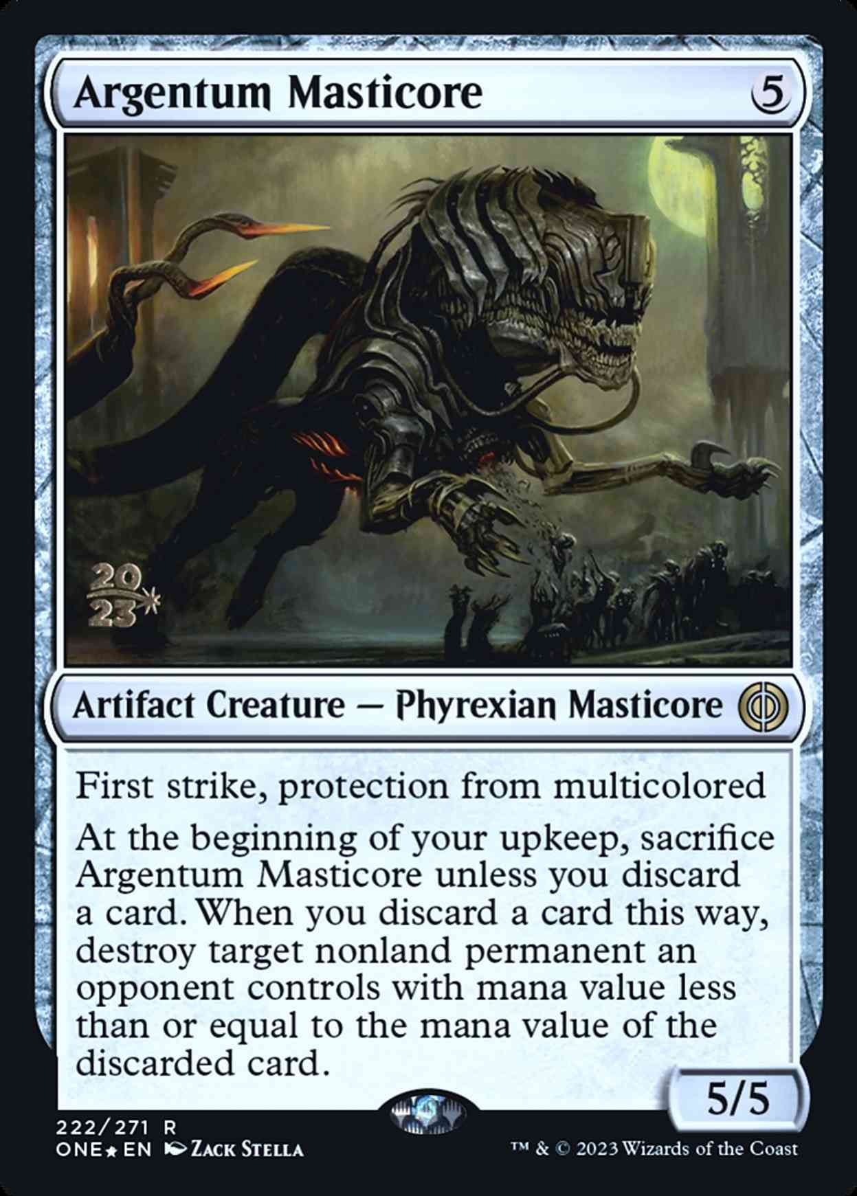 Argentum Masticore magic card front