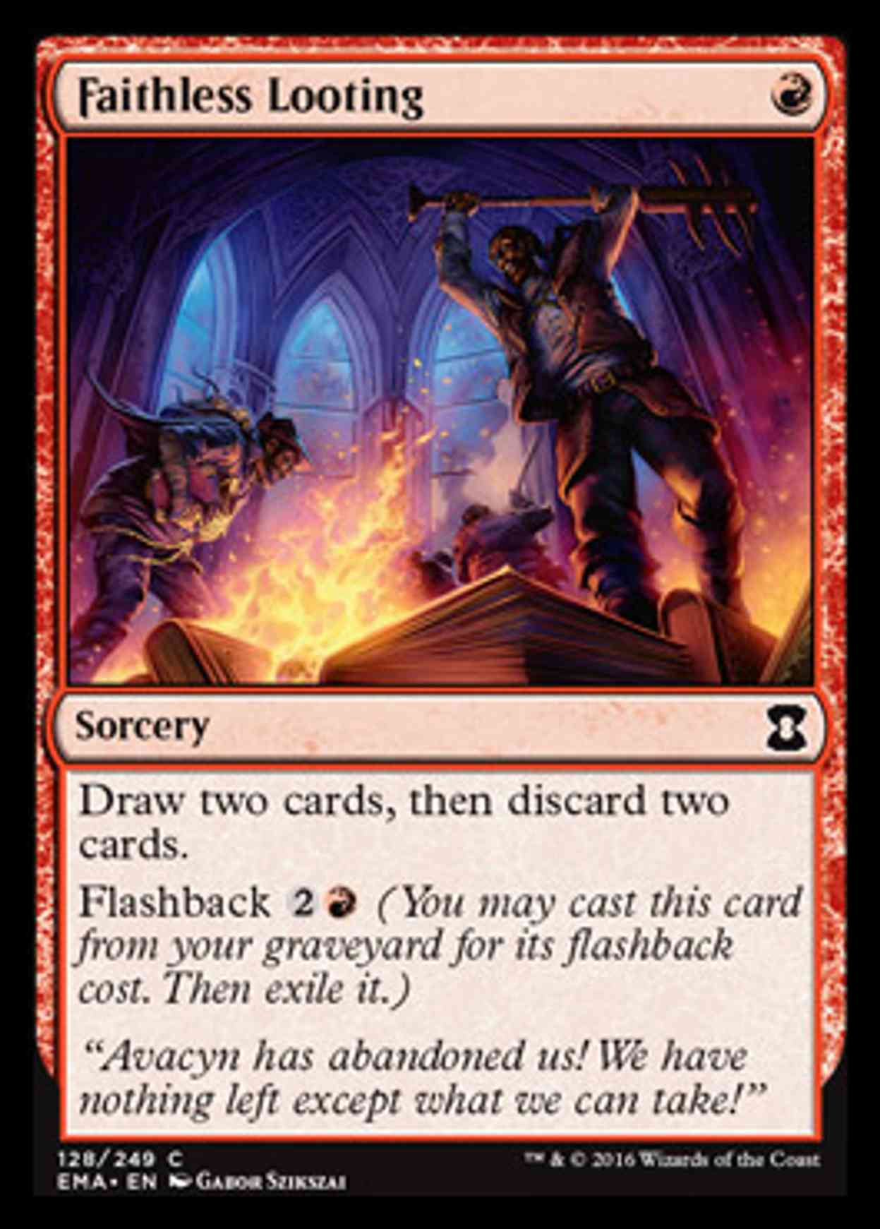 Faithless Looting magic card front