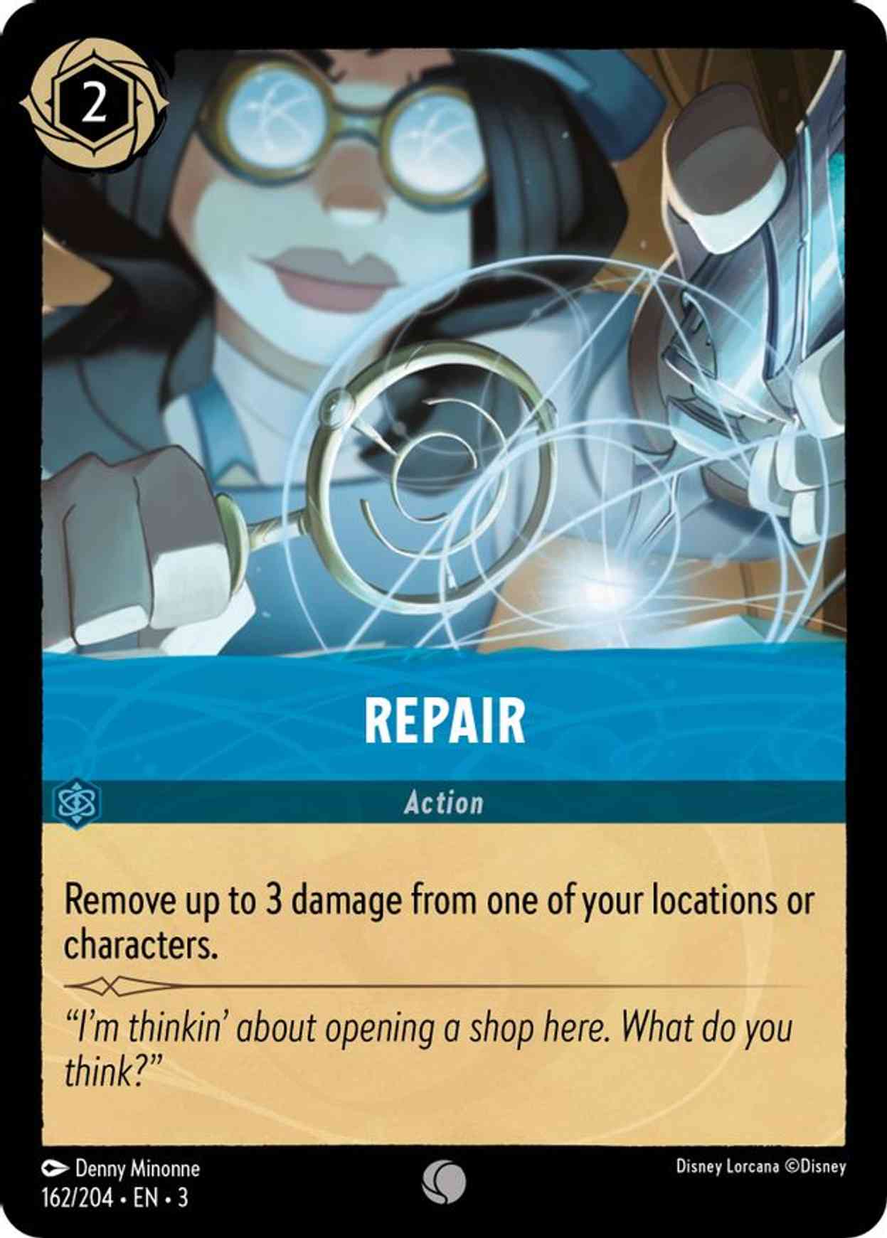 Repair magic card front