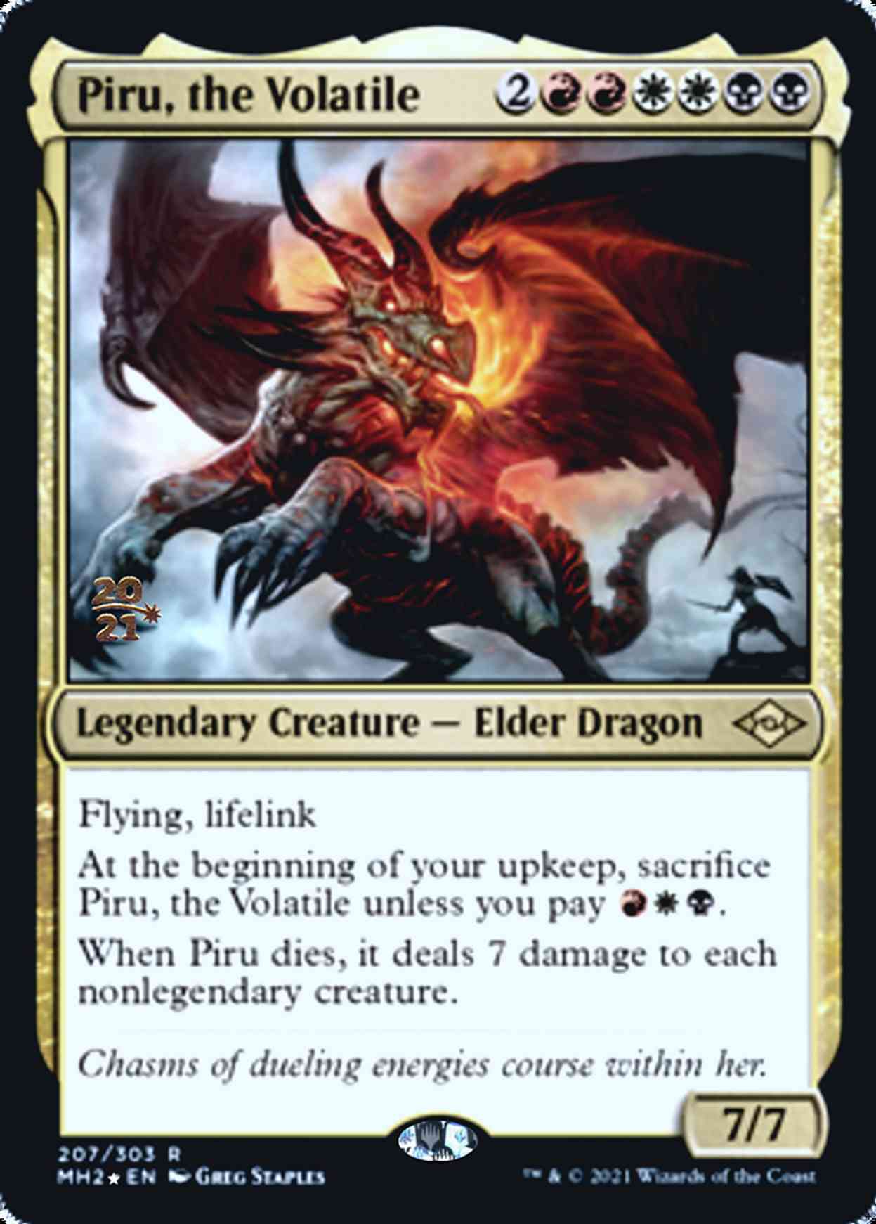 Piru, the Volatile magic card front