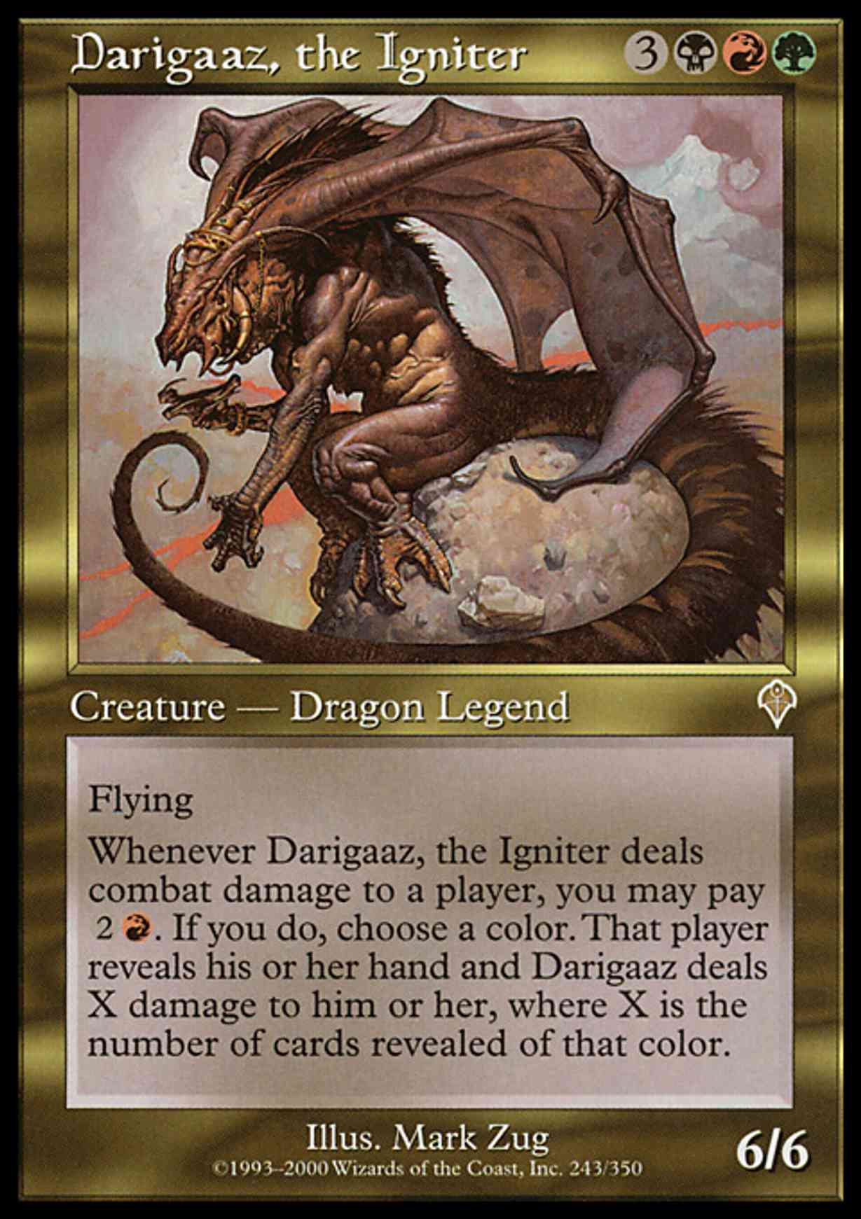 Darigaaz, the Igniter magic card front