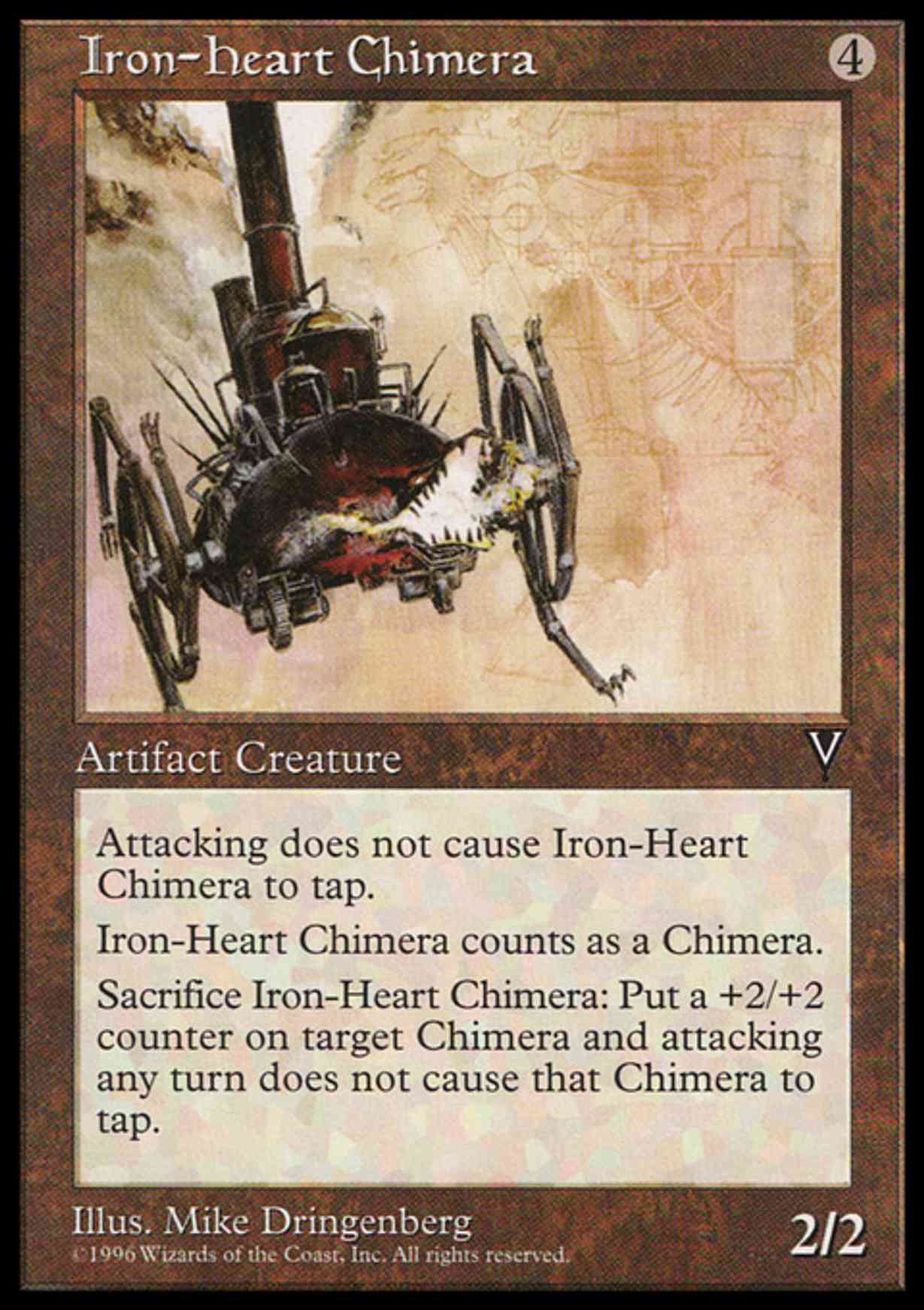 Iron-Heart Chimera magic card front