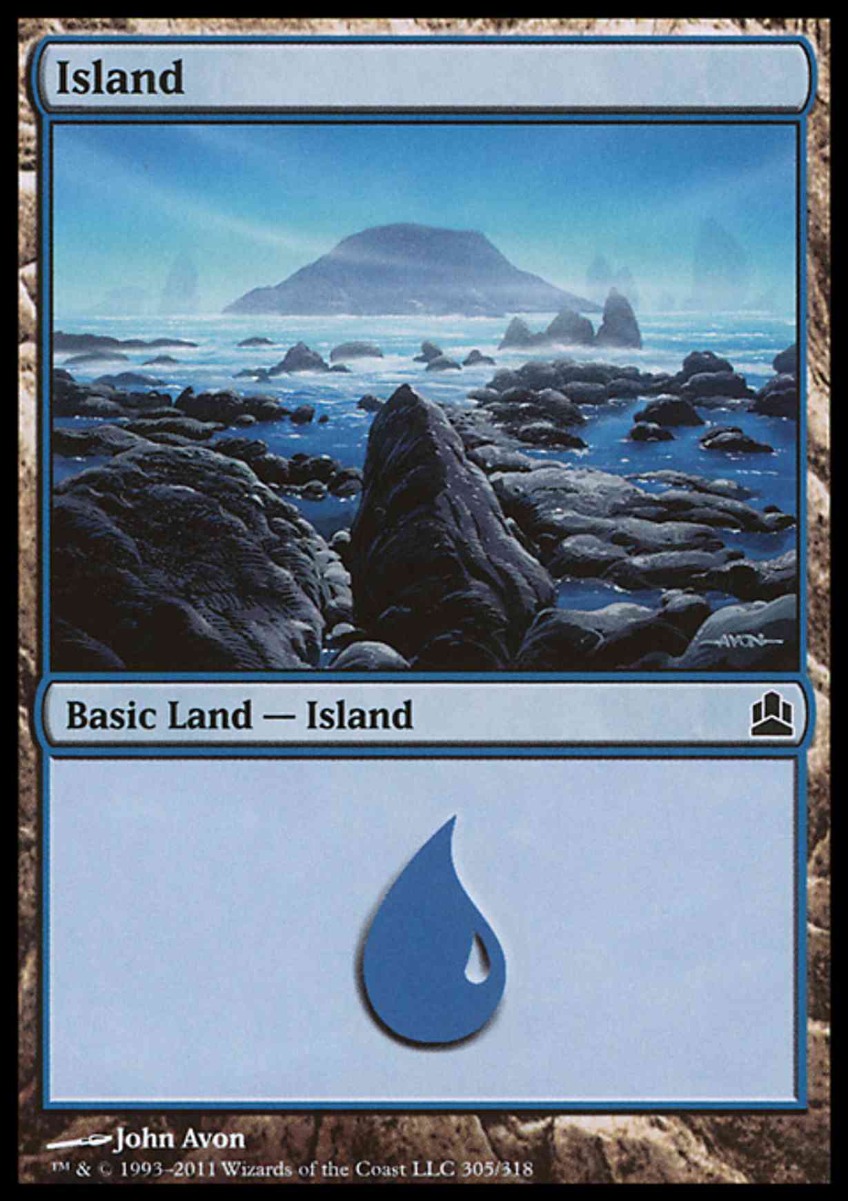 Island (305) magic card front