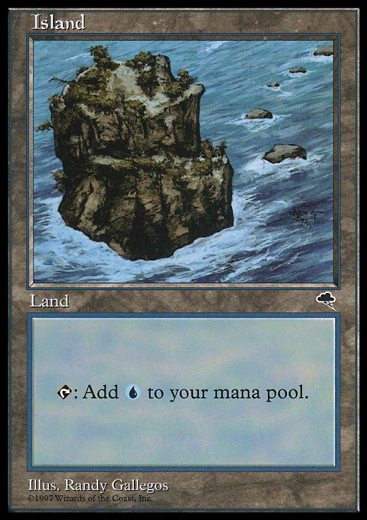 Island (Rocky Path) magic card front