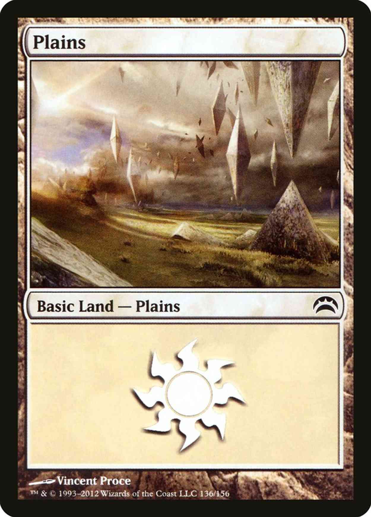Plains (136) magic card front