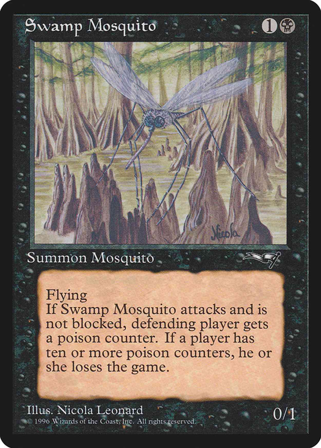 Swamp Mosquito (Brown Trees) magic card front