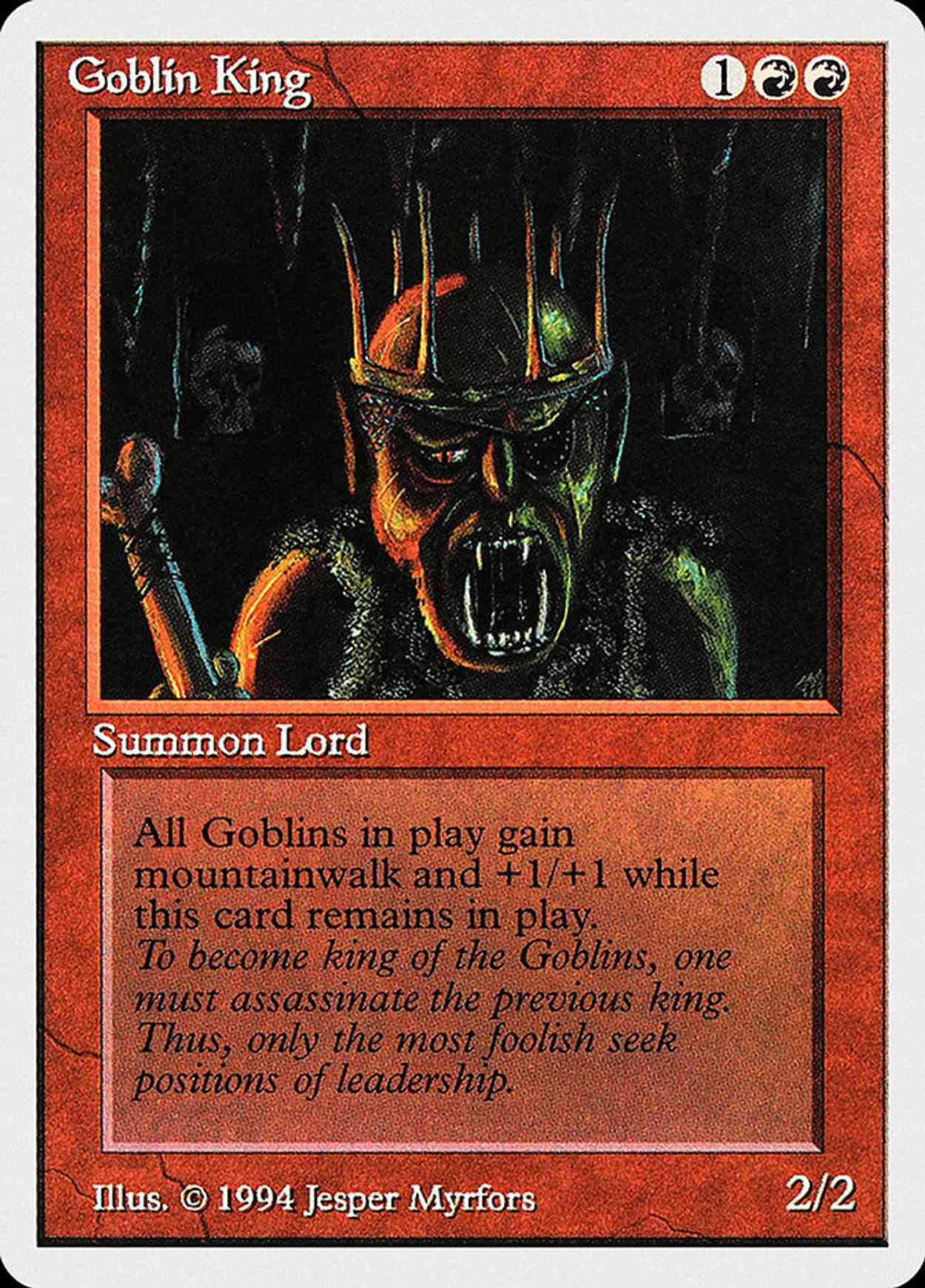 Goblin King magic card front