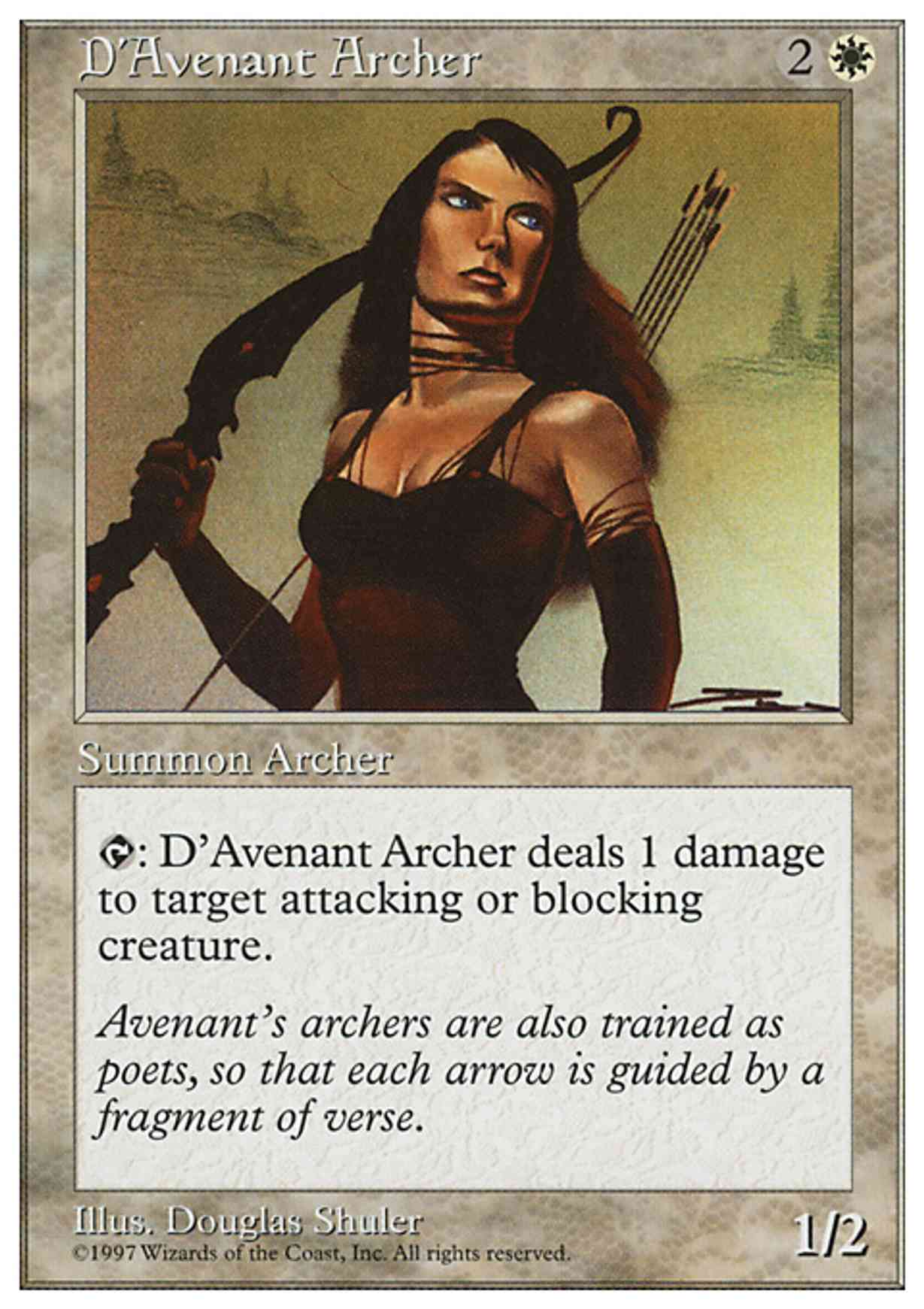 D'Avenant Archer magic card front