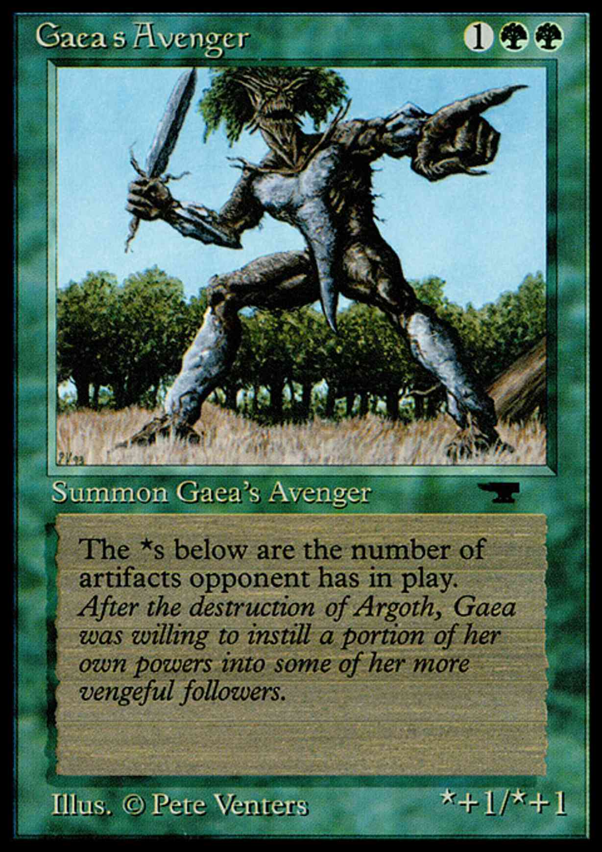 Gaea's Avenger magic card front