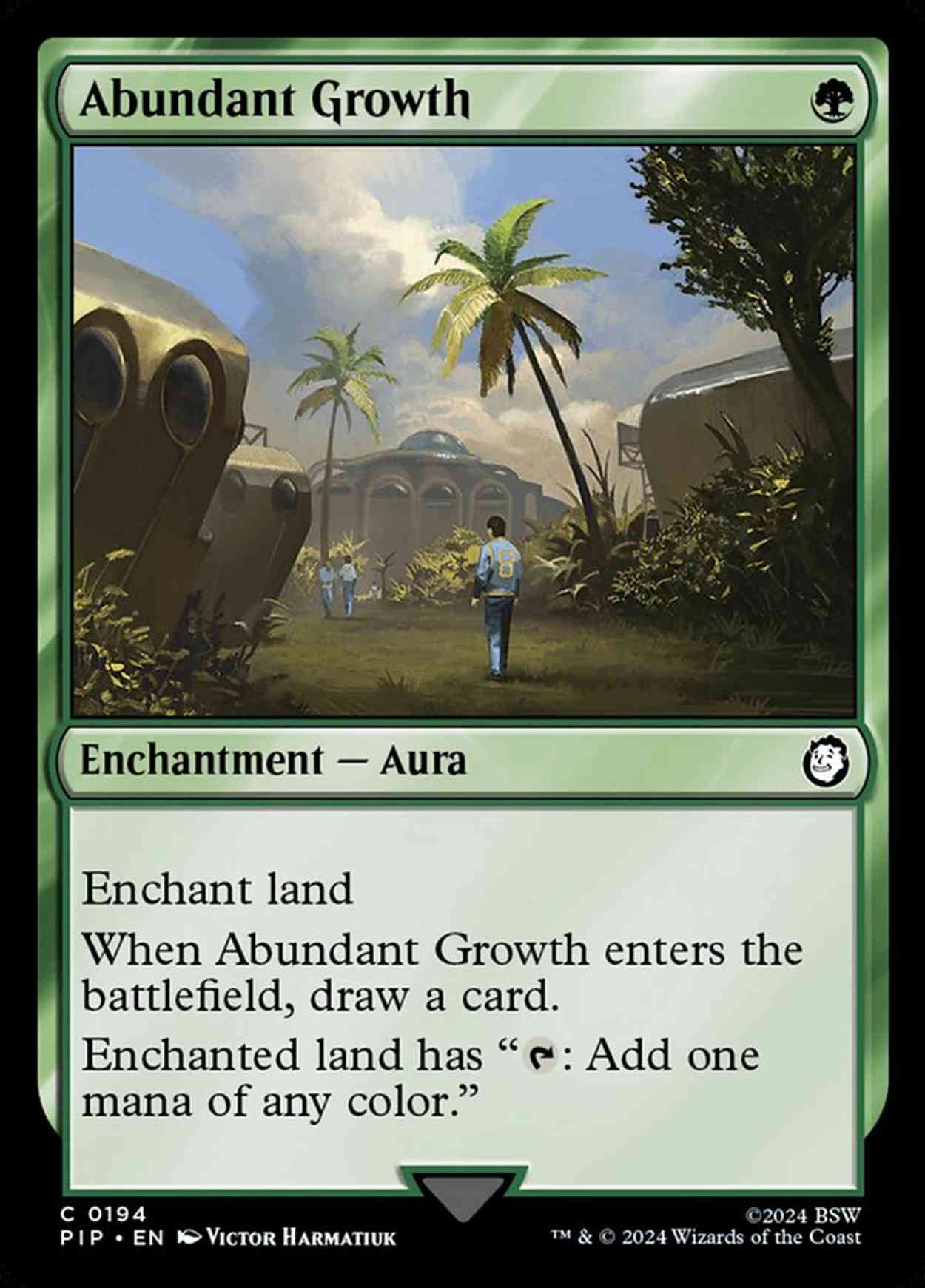 Abundant Growth magic card front