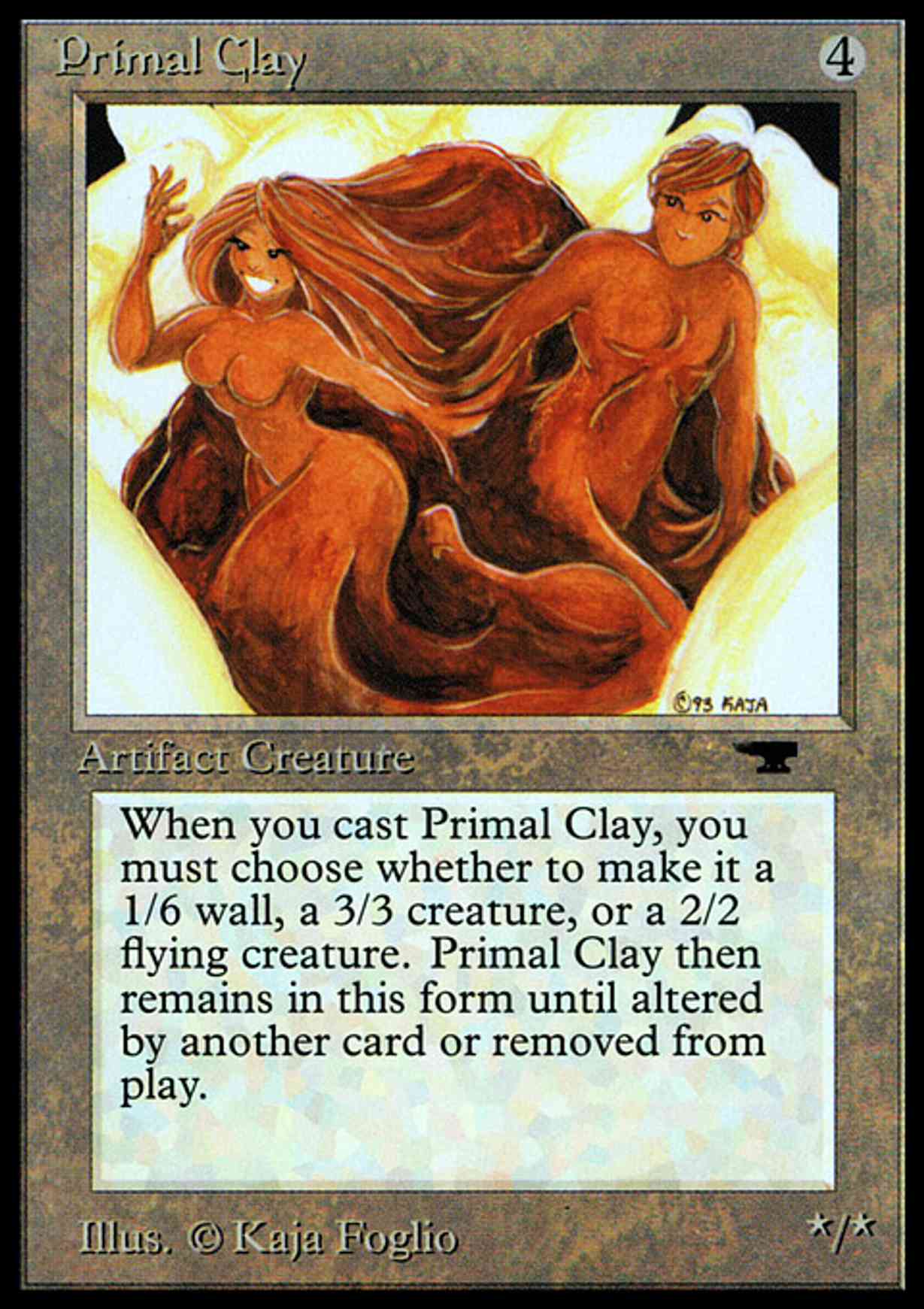 Primal Clay magic card front