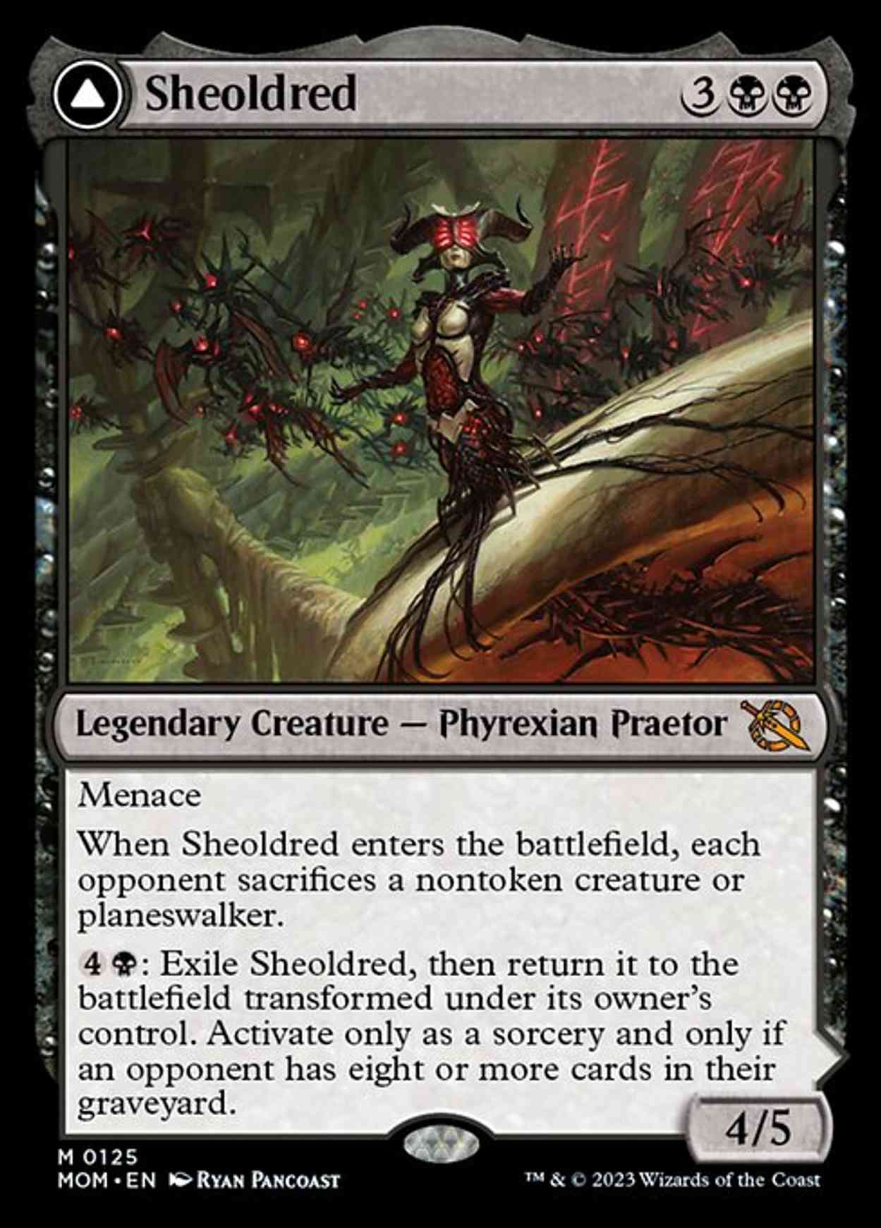 Sheoldred magic card front
