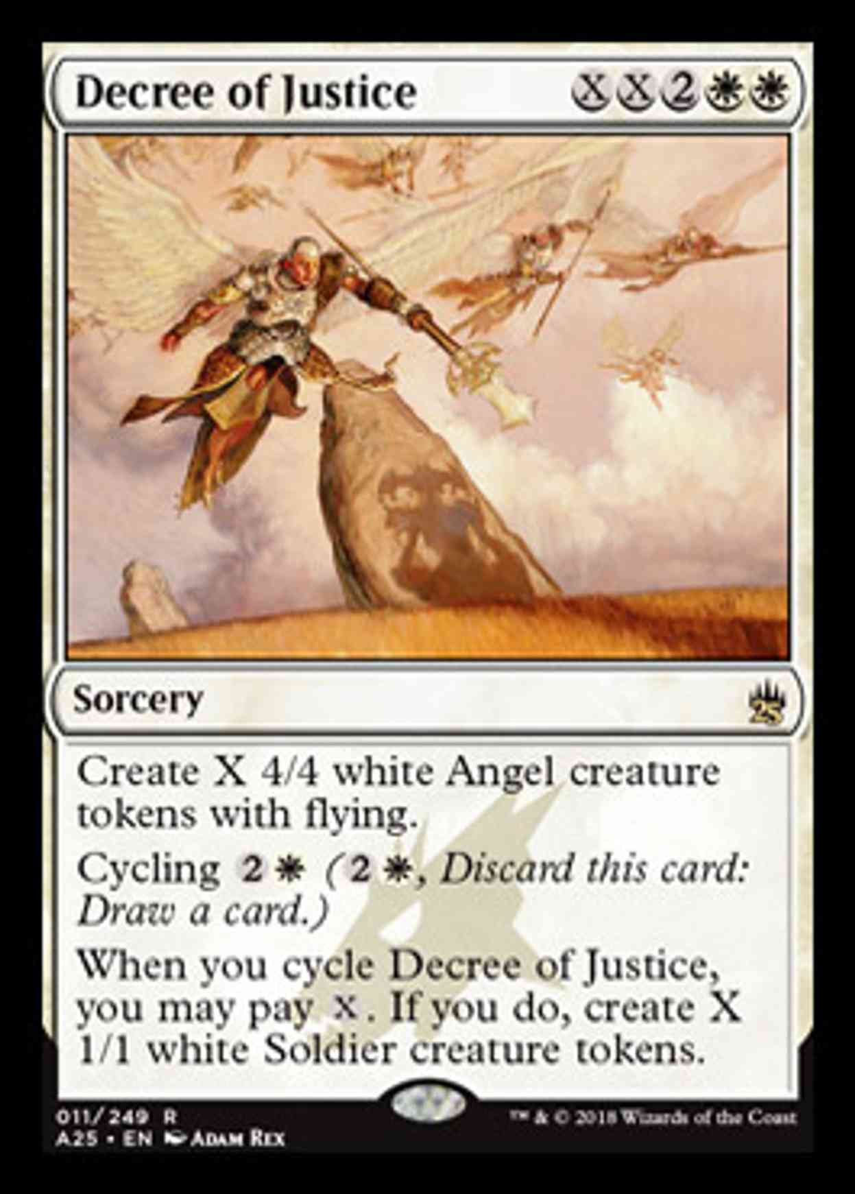 Decree of Justice magic card front