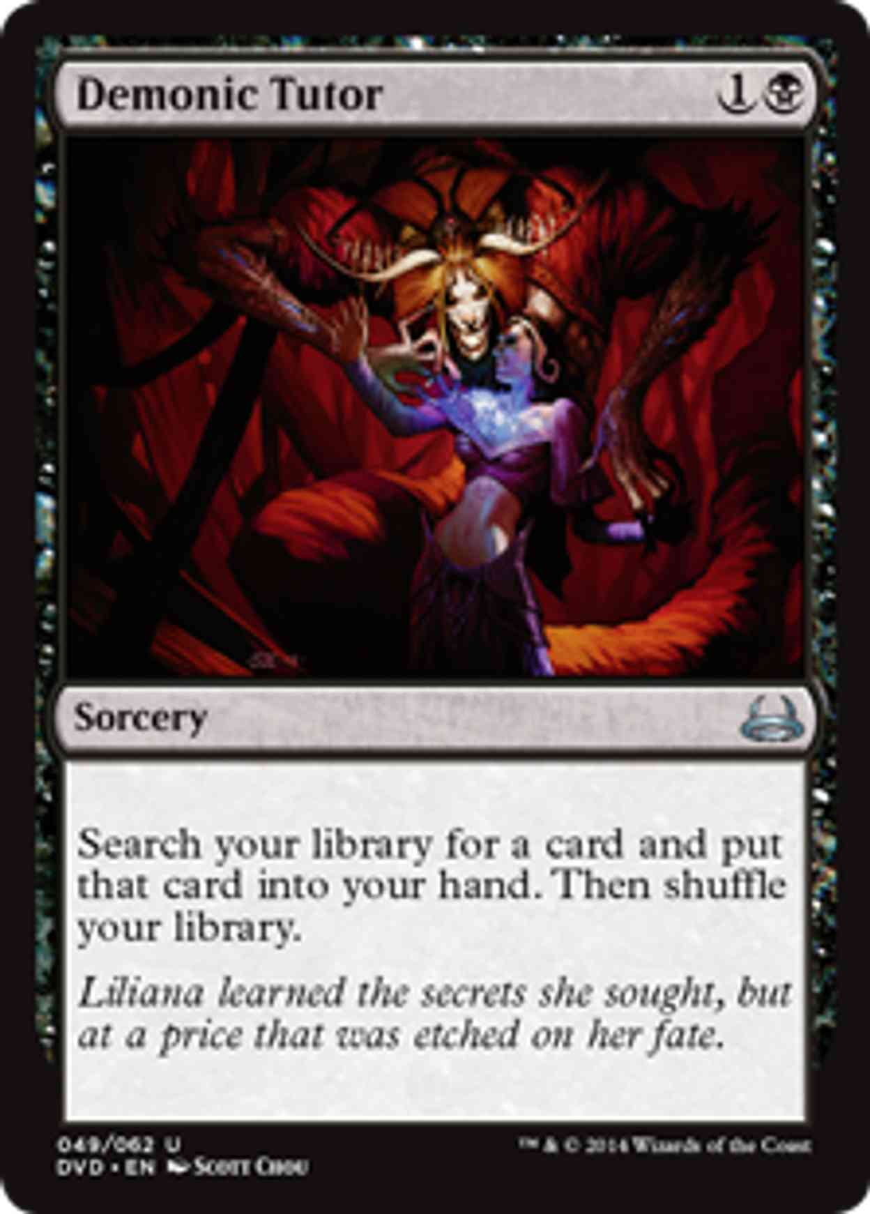 Demonic Tutor magic card front