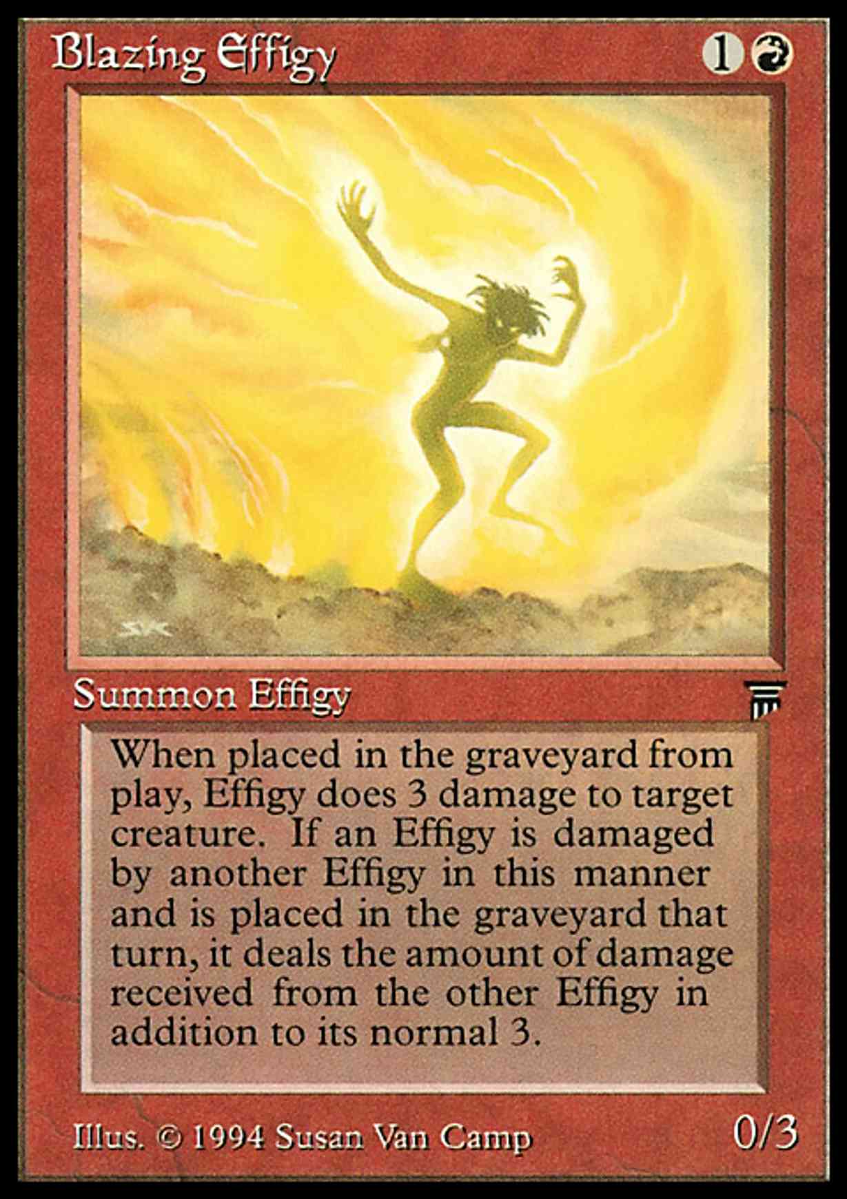 Blazing Effigy magic card front