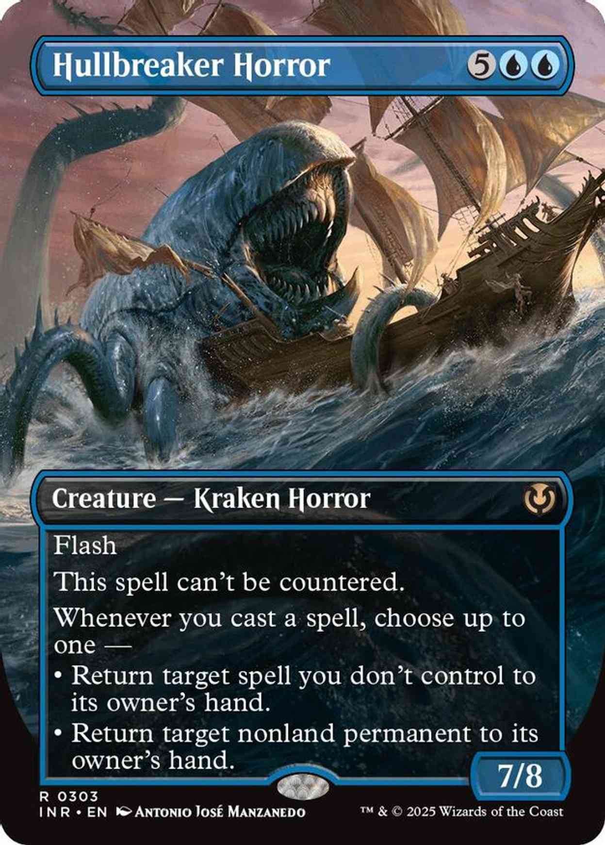 Hullbreaker Horror (Borderless) magic card front