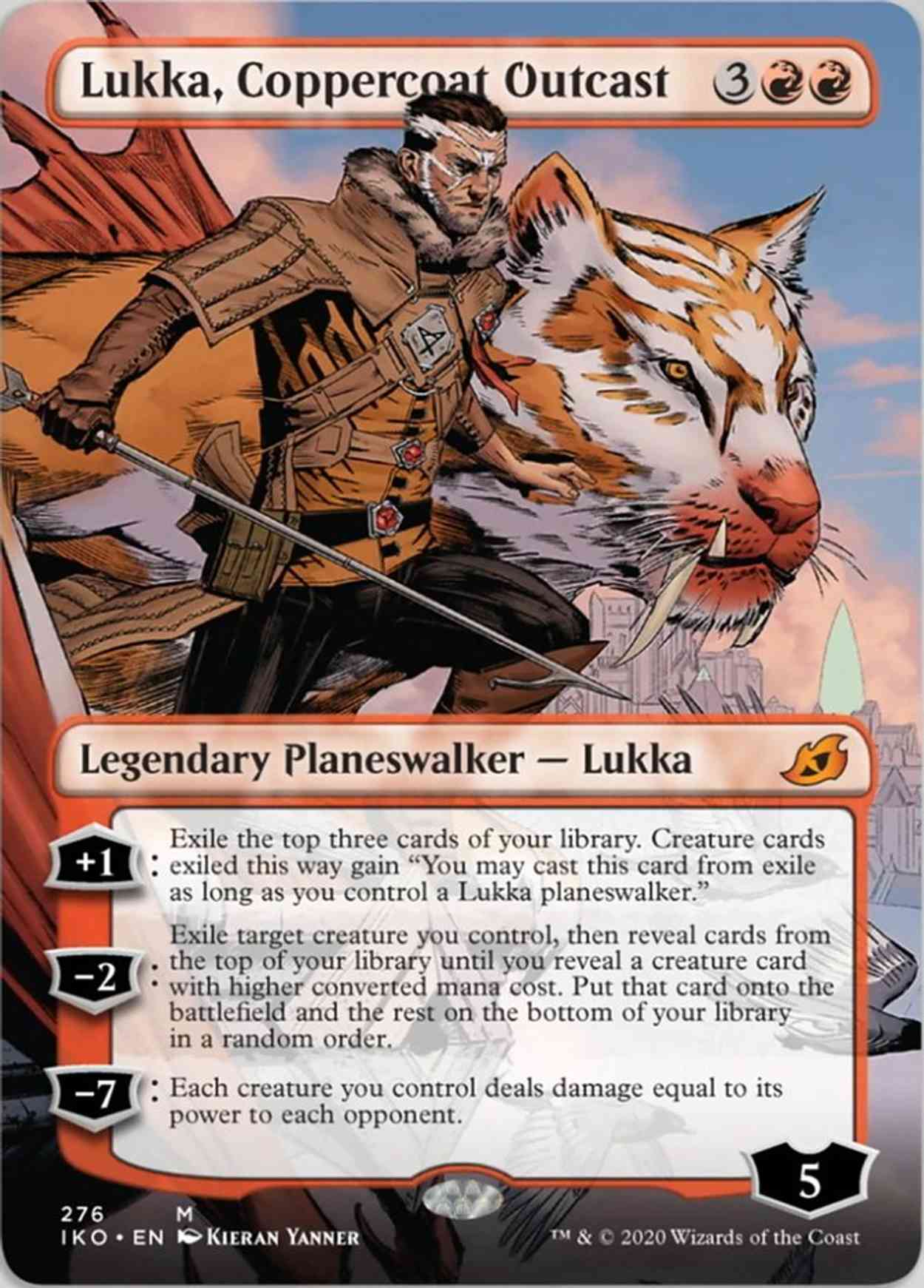 Lukka, Coppercoat Outcast (Borderless) magic card front