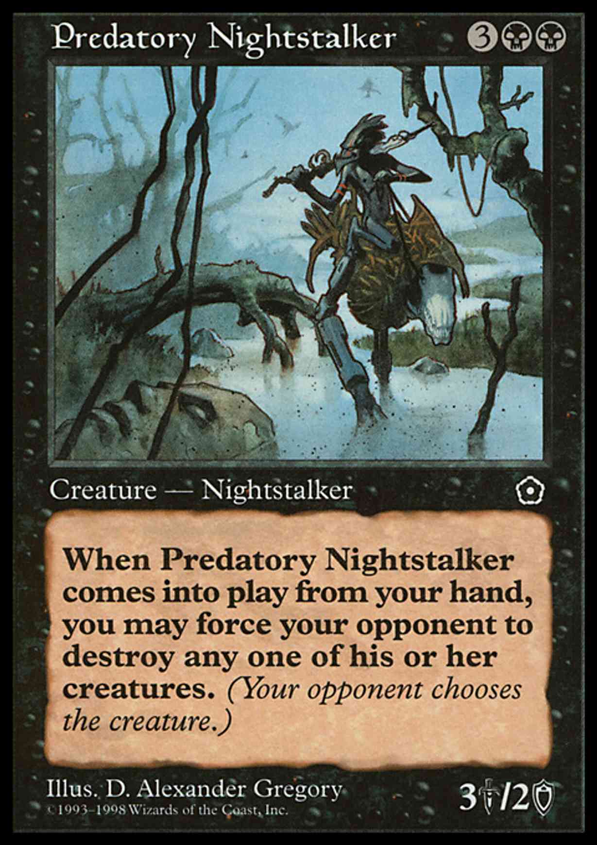 Predatory Nightstalker magic card front