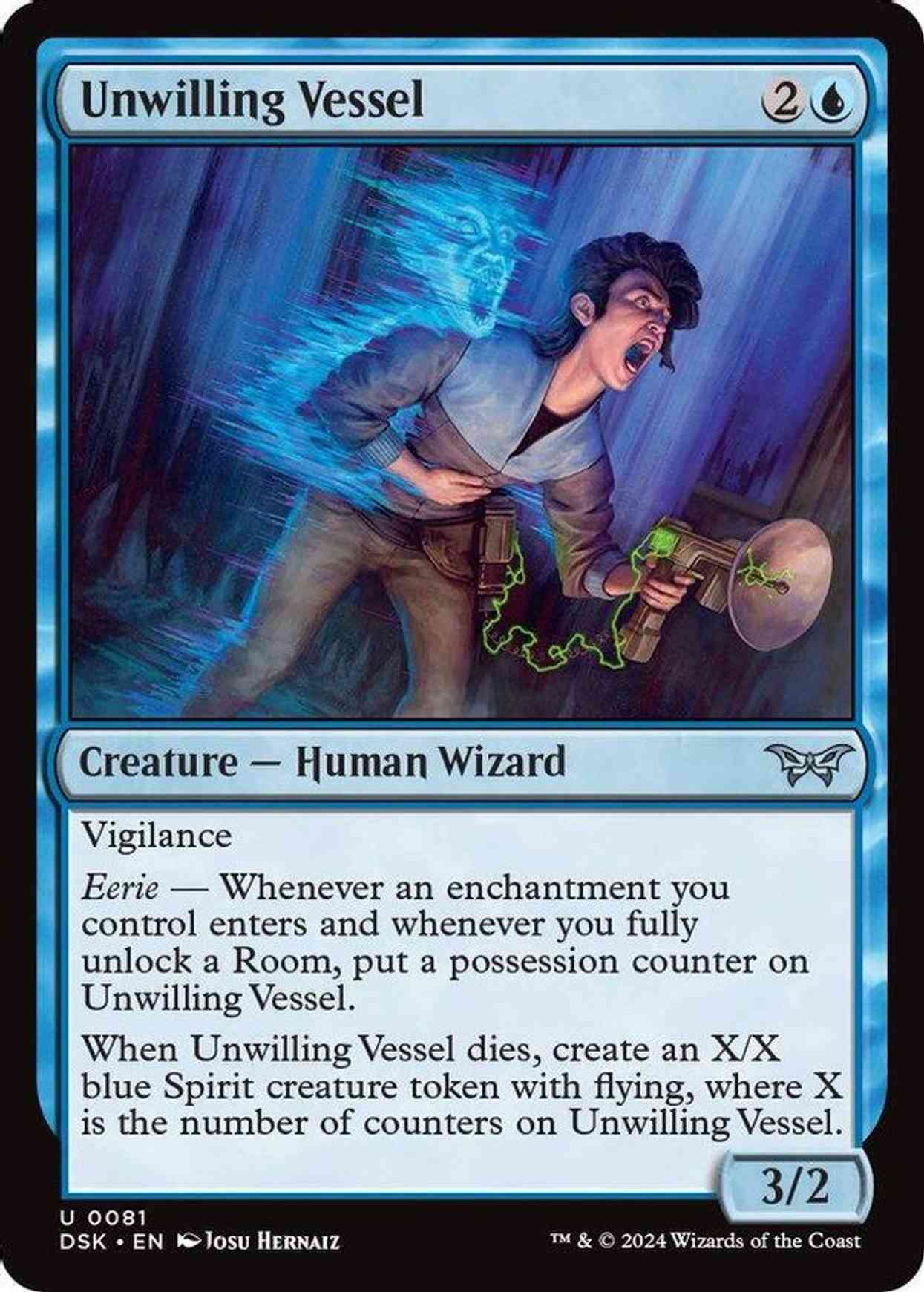 Unwilling Vessel magic card front