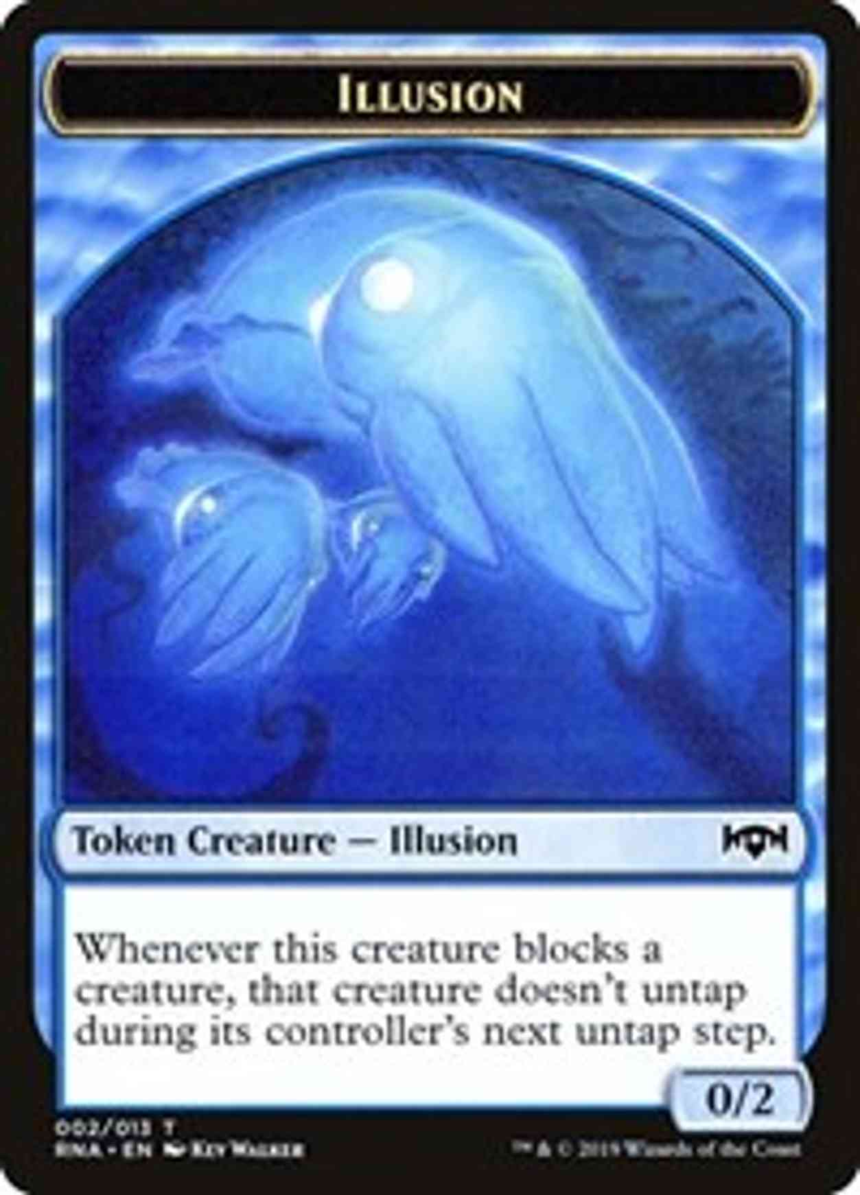 Illusion Token magic card front