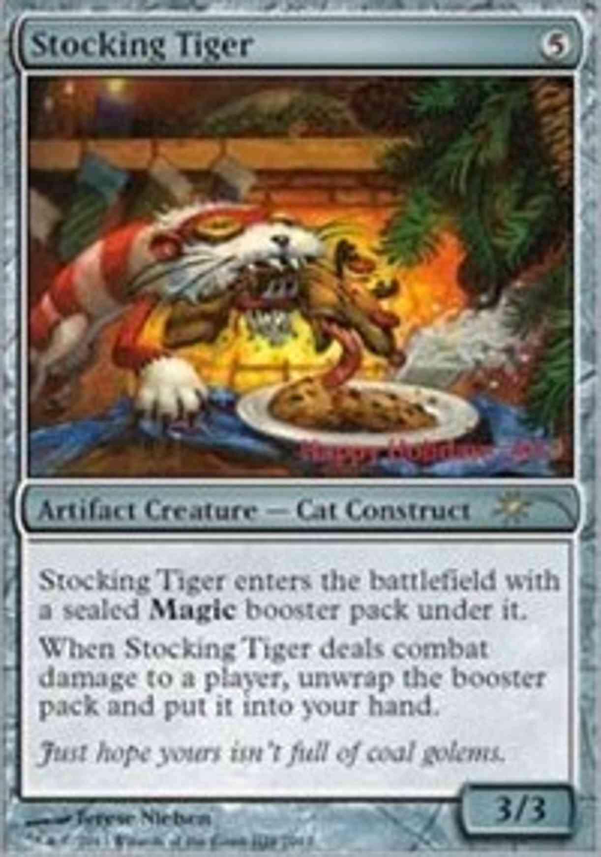 Stocking Tiger magic card front