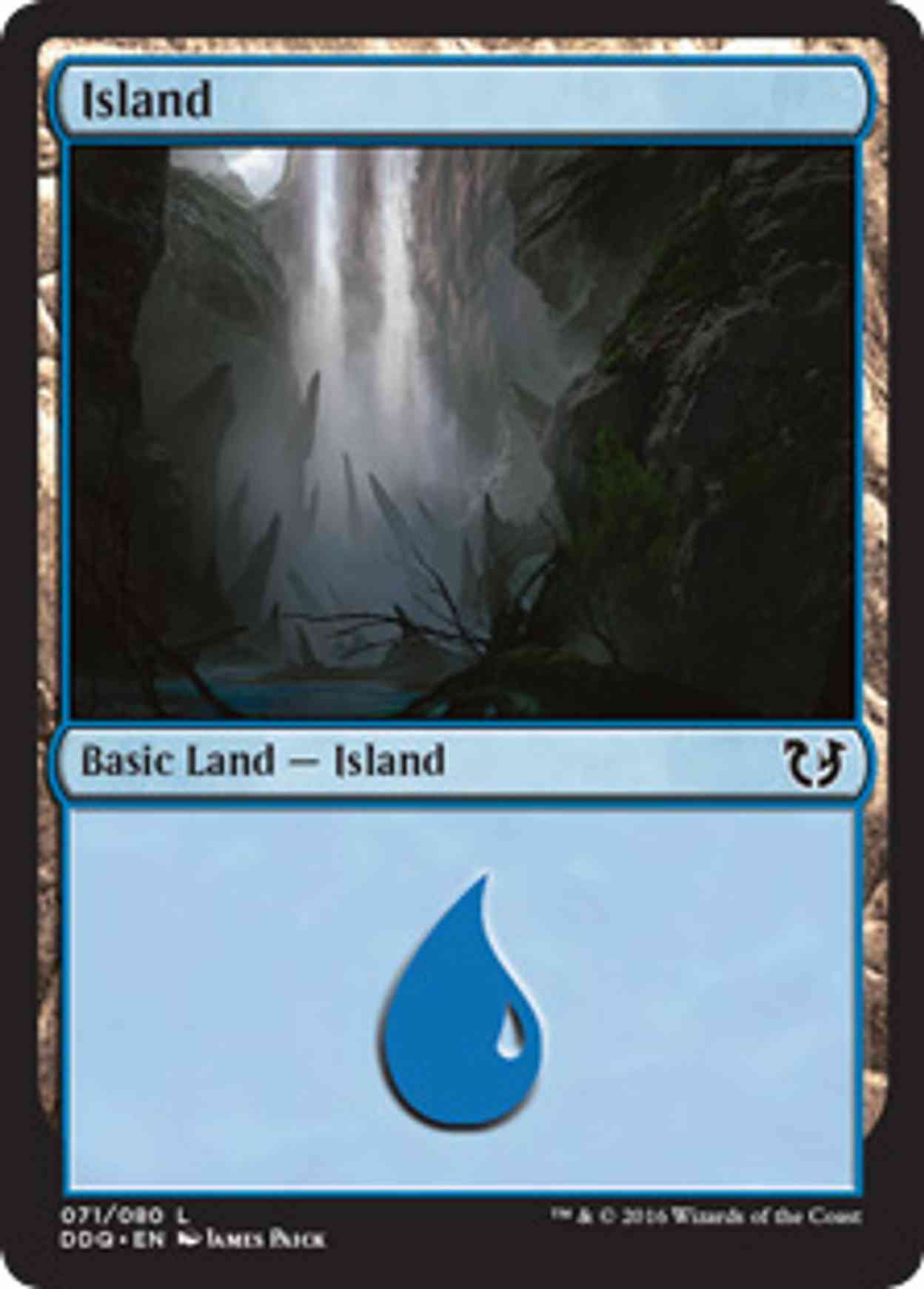 Island (71) magic card front
