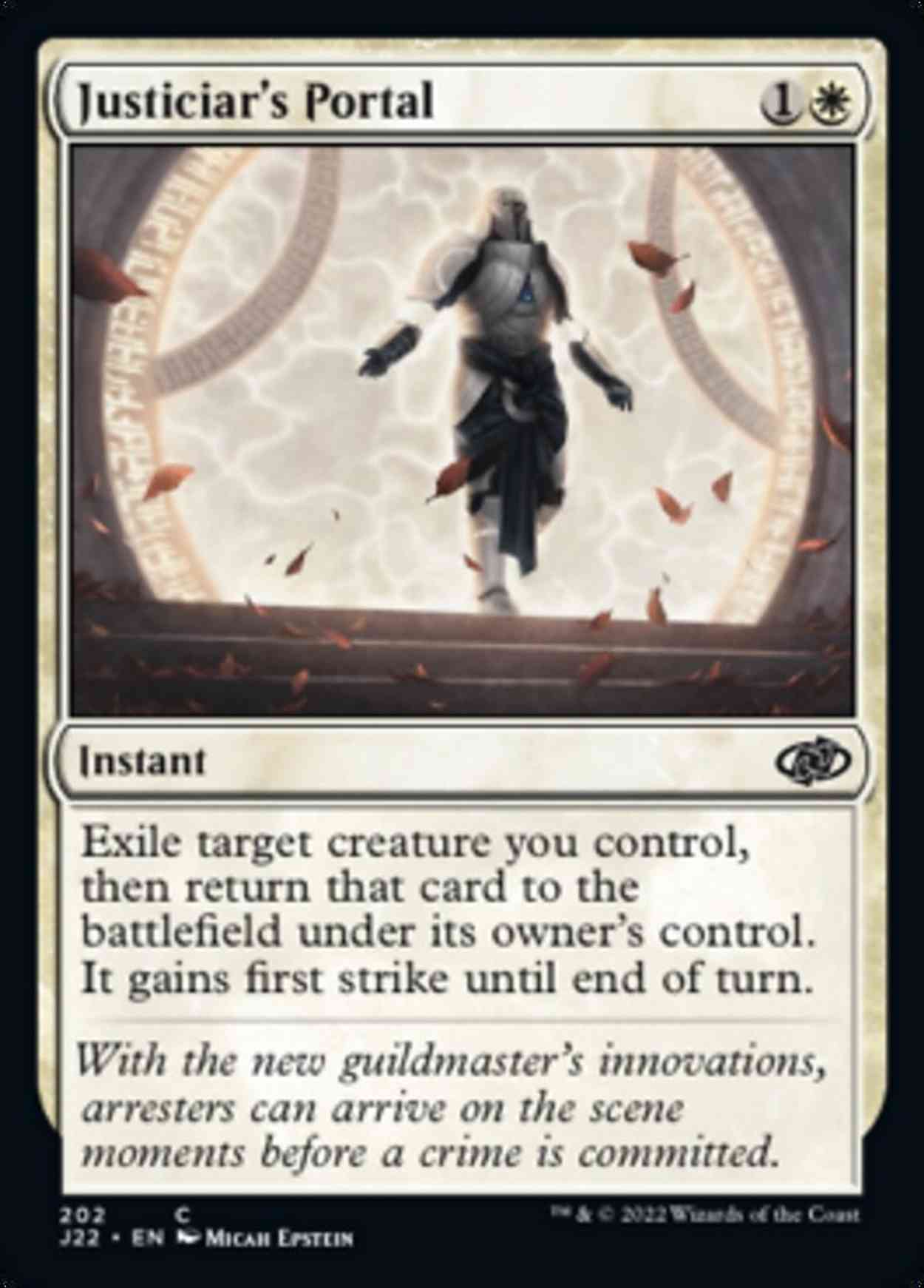 Justiciar's Portal magic card front