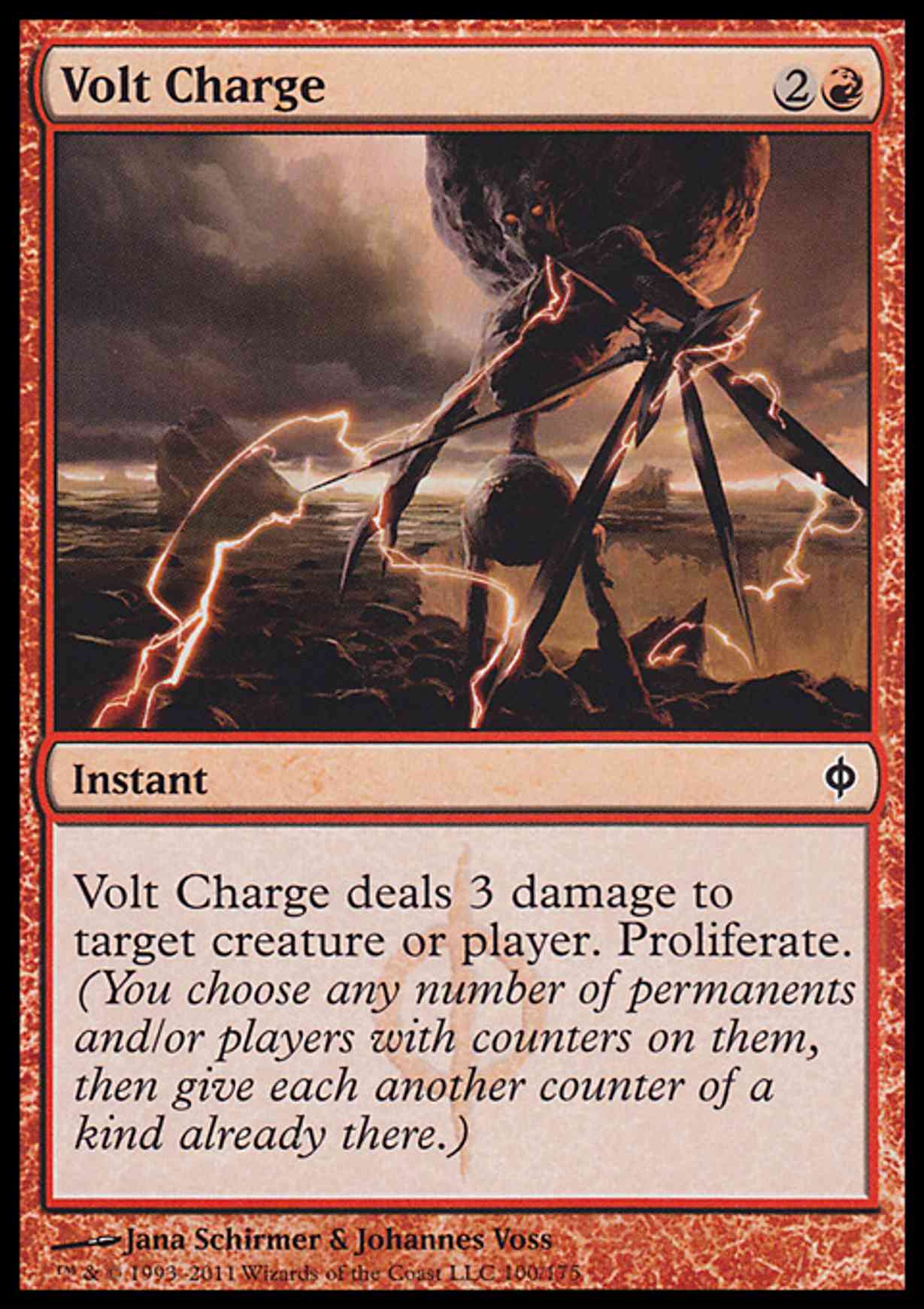 Volt Charge magic card front