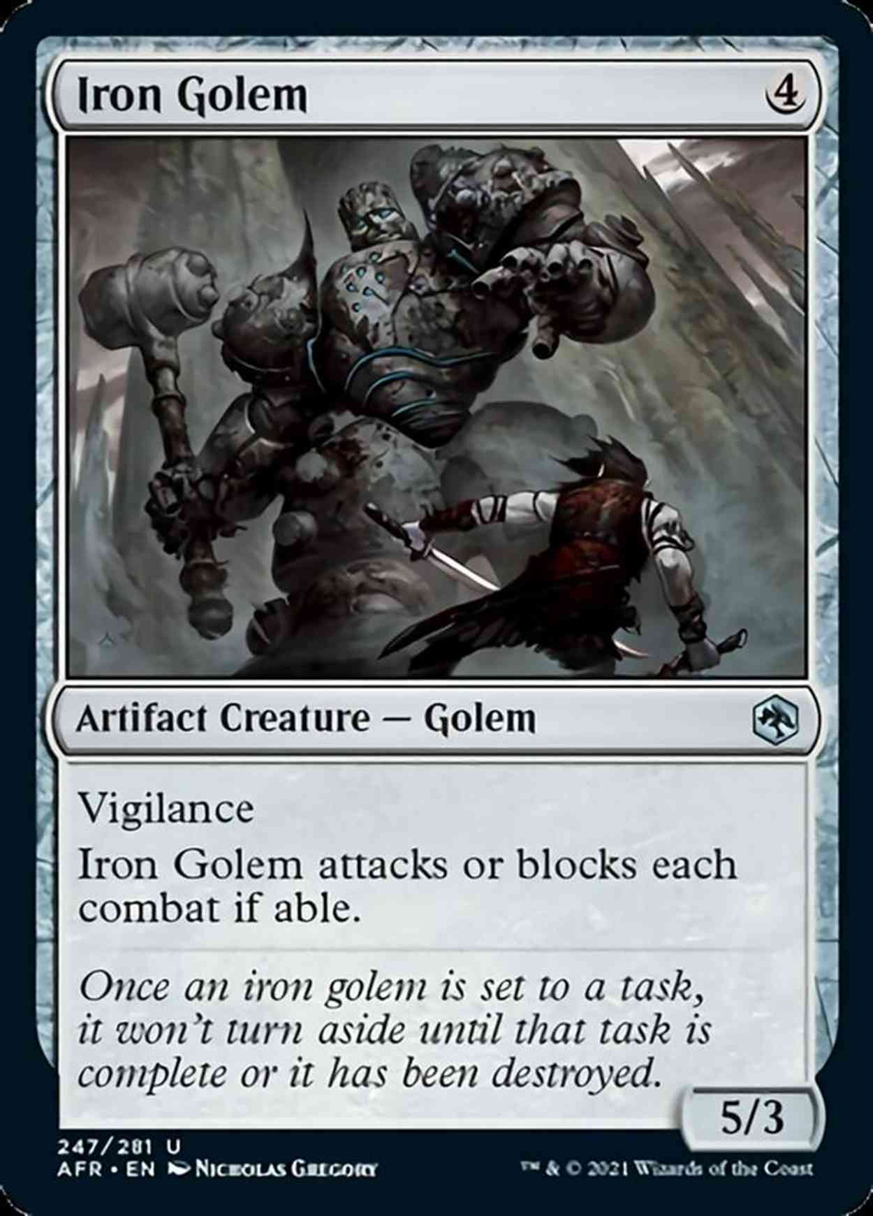 Iron Golem magic card front