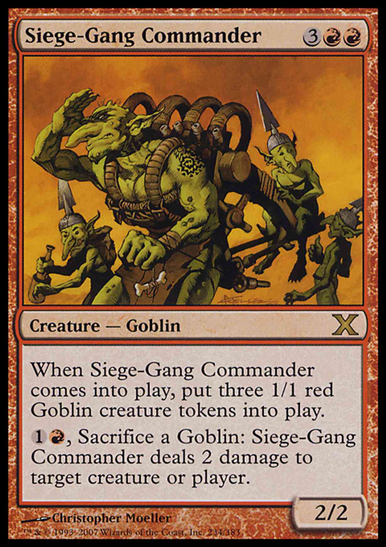 Siege-Gang Commander magic card front