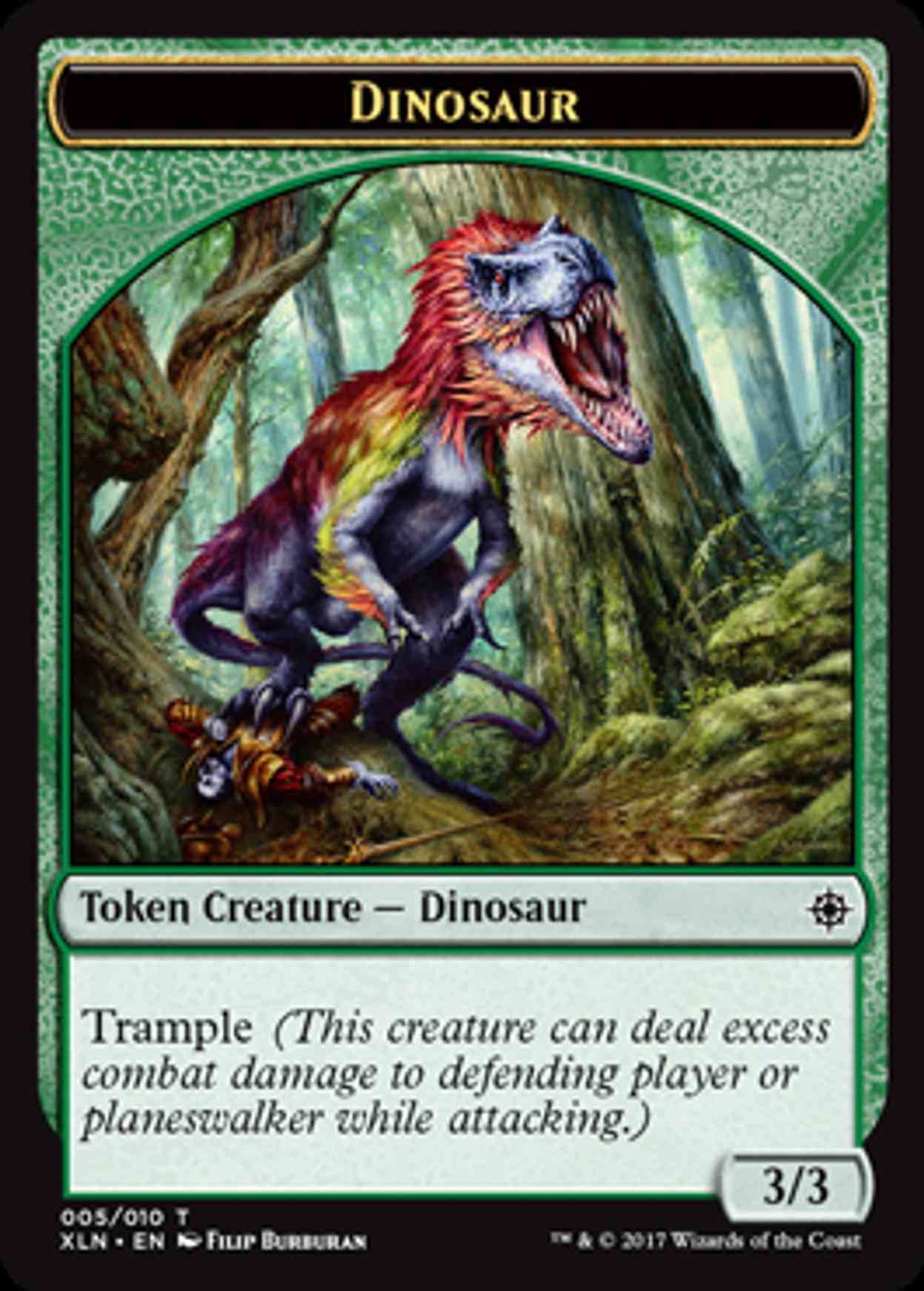 Dinosaur Token (005) magic card front