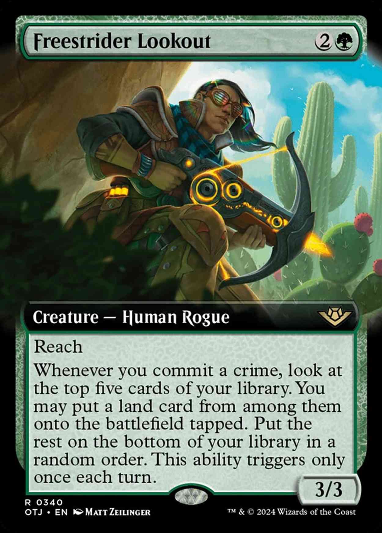 Freestrider Lookout (Extended Art) magic card front